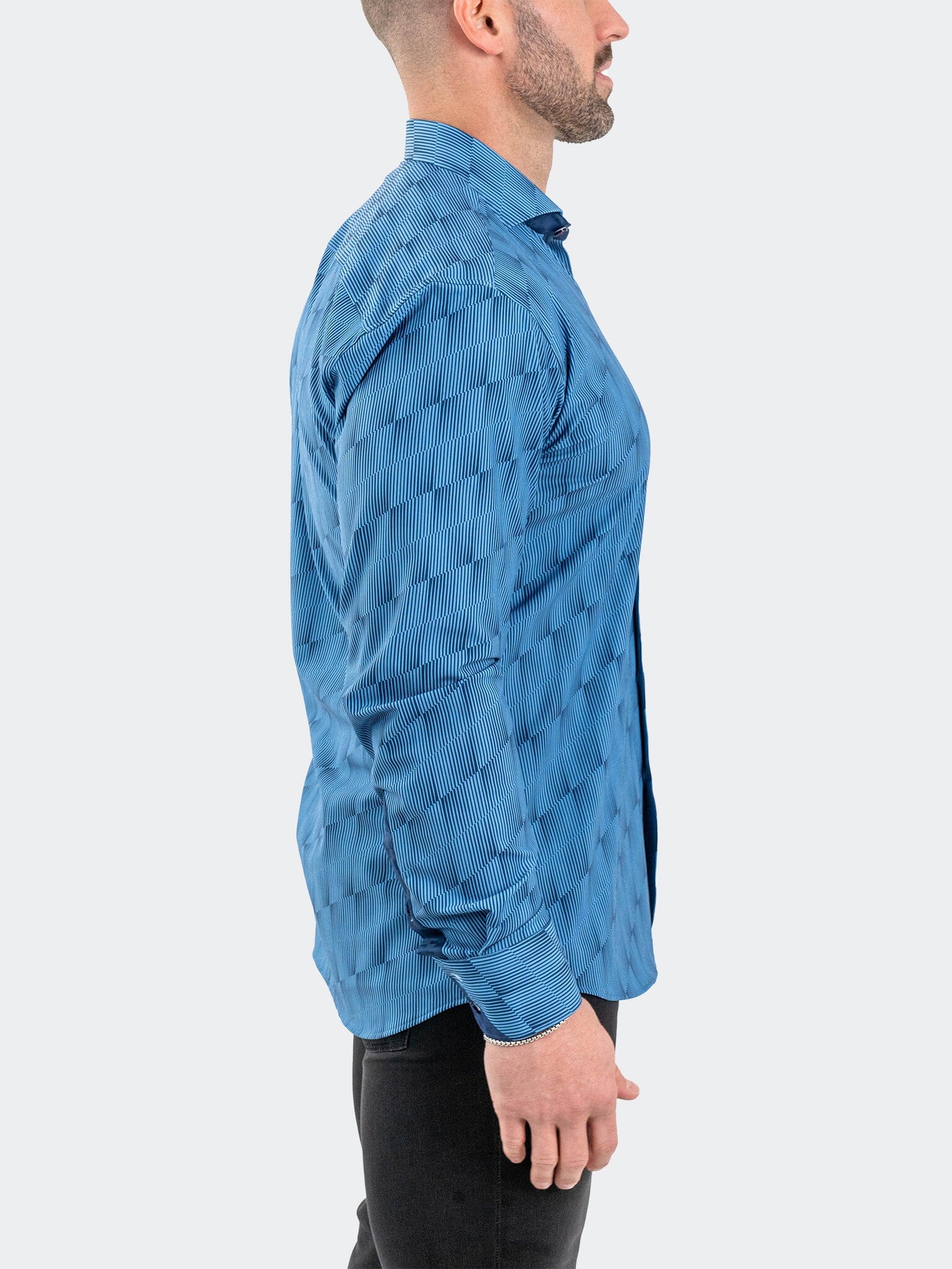 Eins StretchOptical Blue Shirt