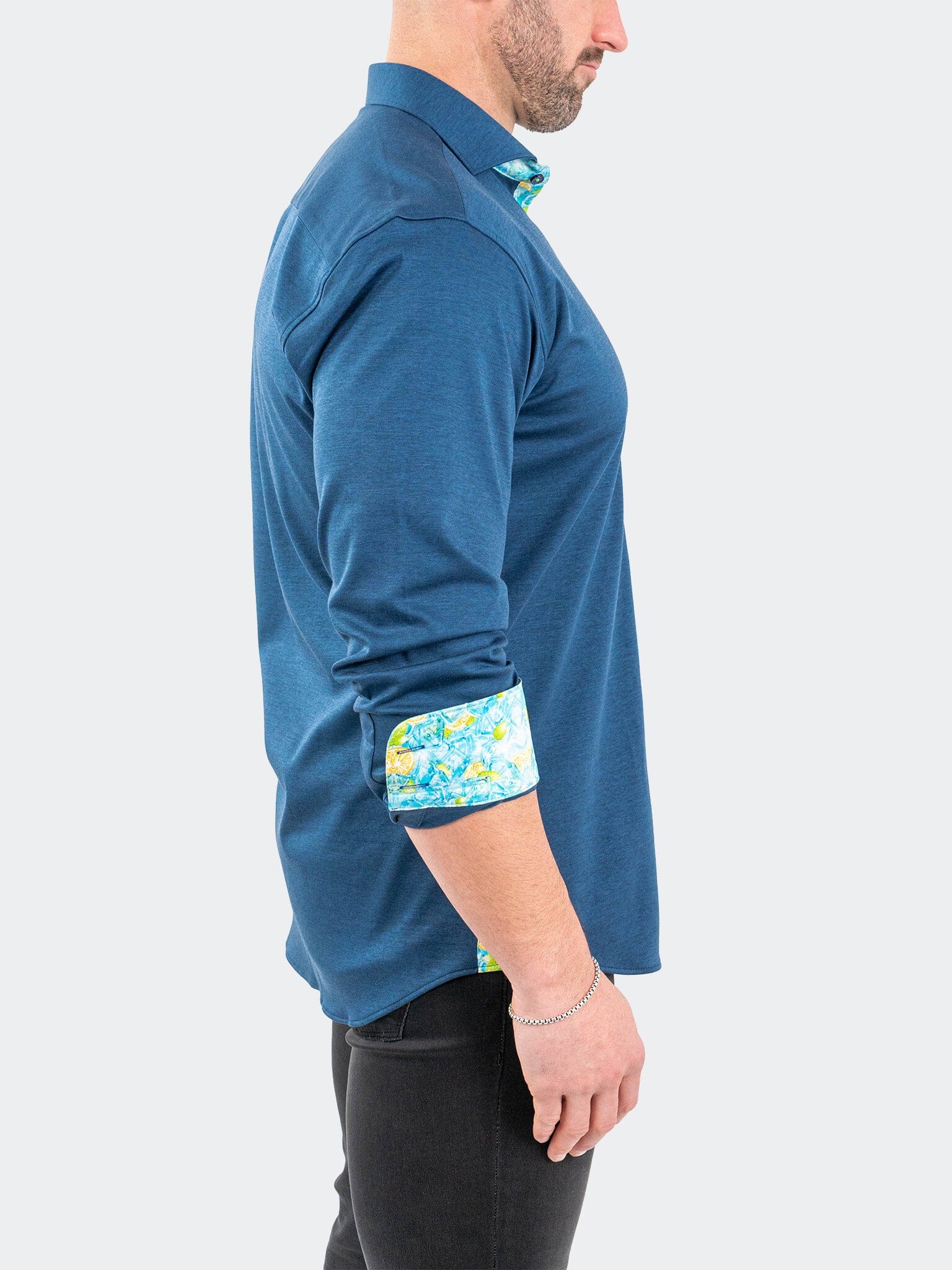 Eins StretchSolidLemon Navy