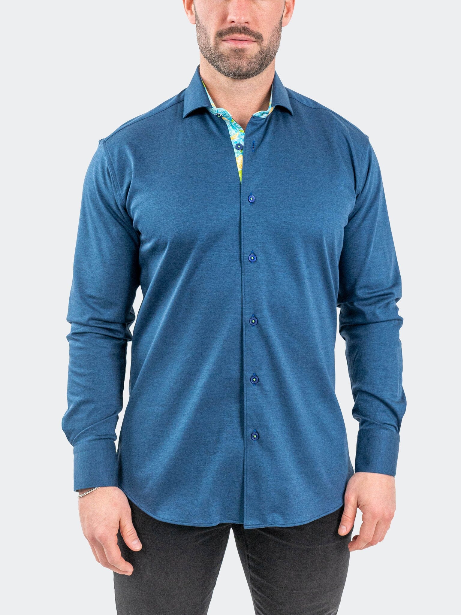 Eins StretchSolidLemon Navy