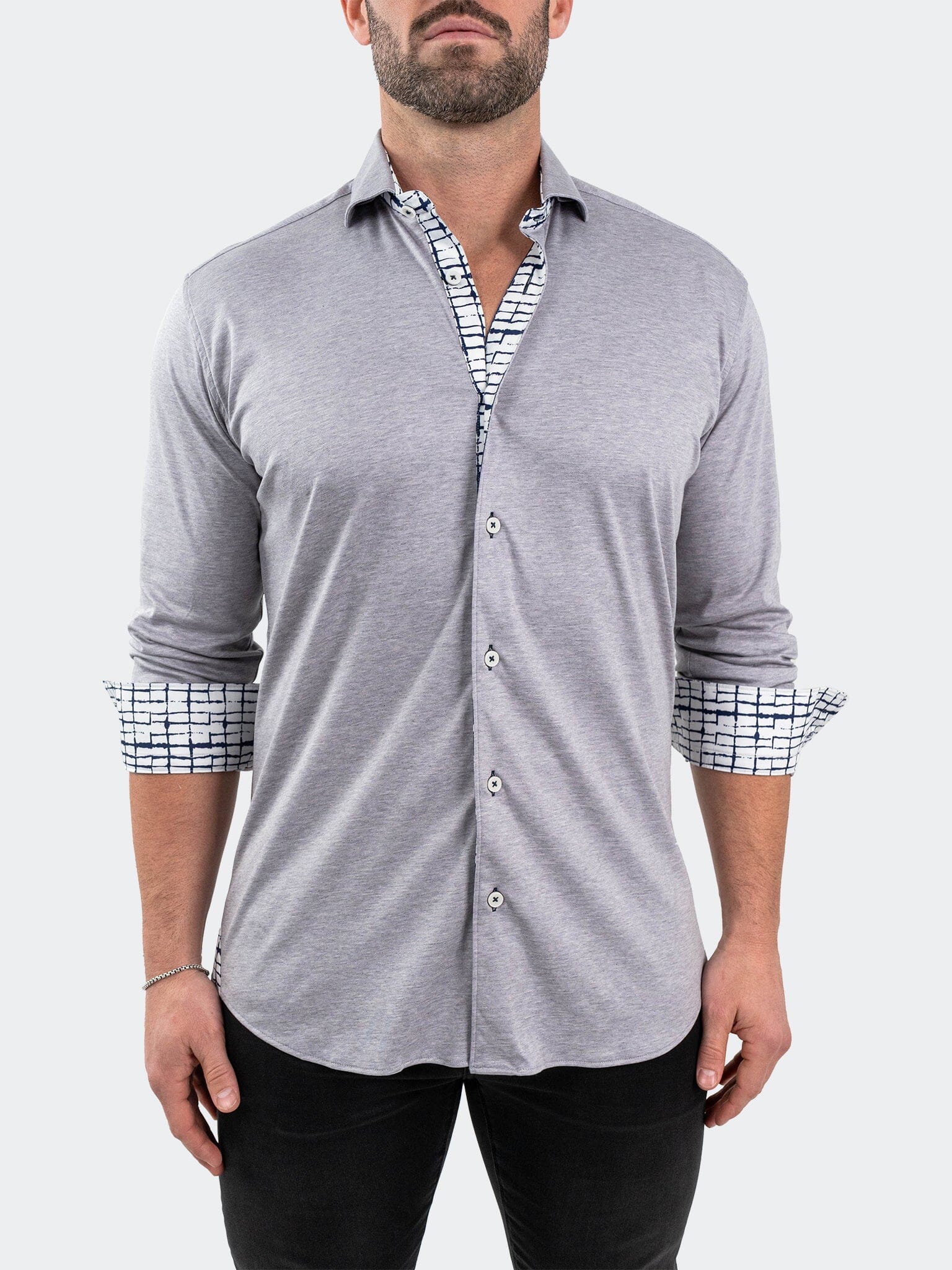 Eins StretchSolidMelange Grey