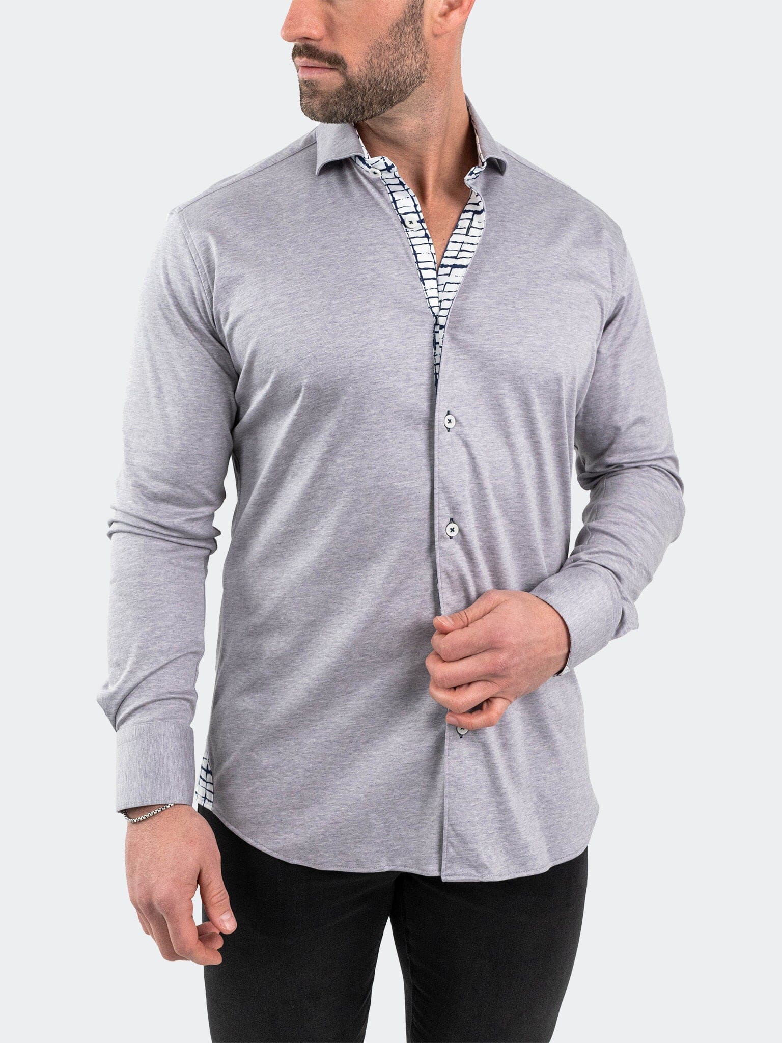 Eins StretchSolidMelange Grey