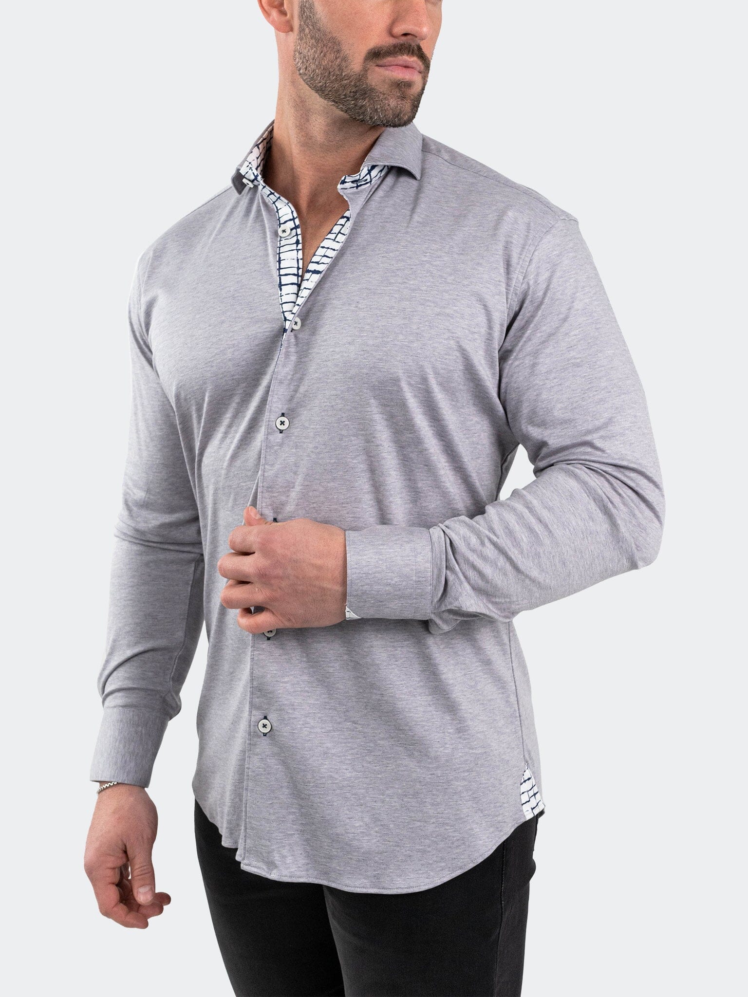 Eins StretchSolidMelange Grey