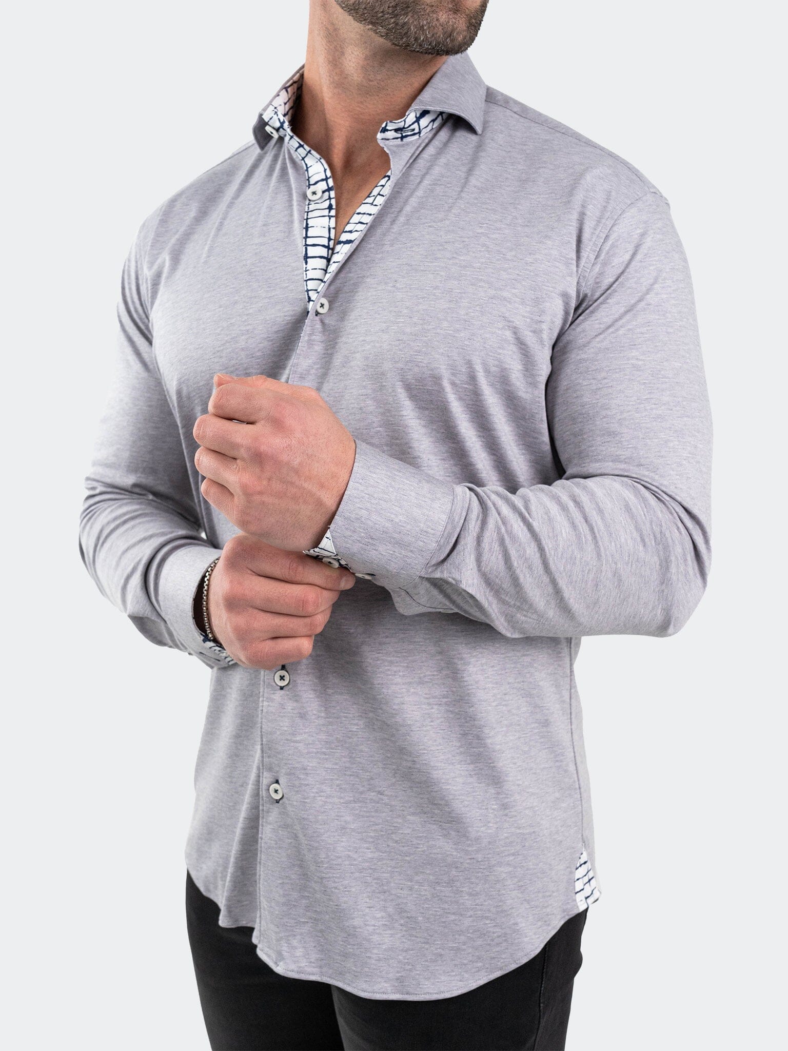 Eins StretchSolidMelange Grey