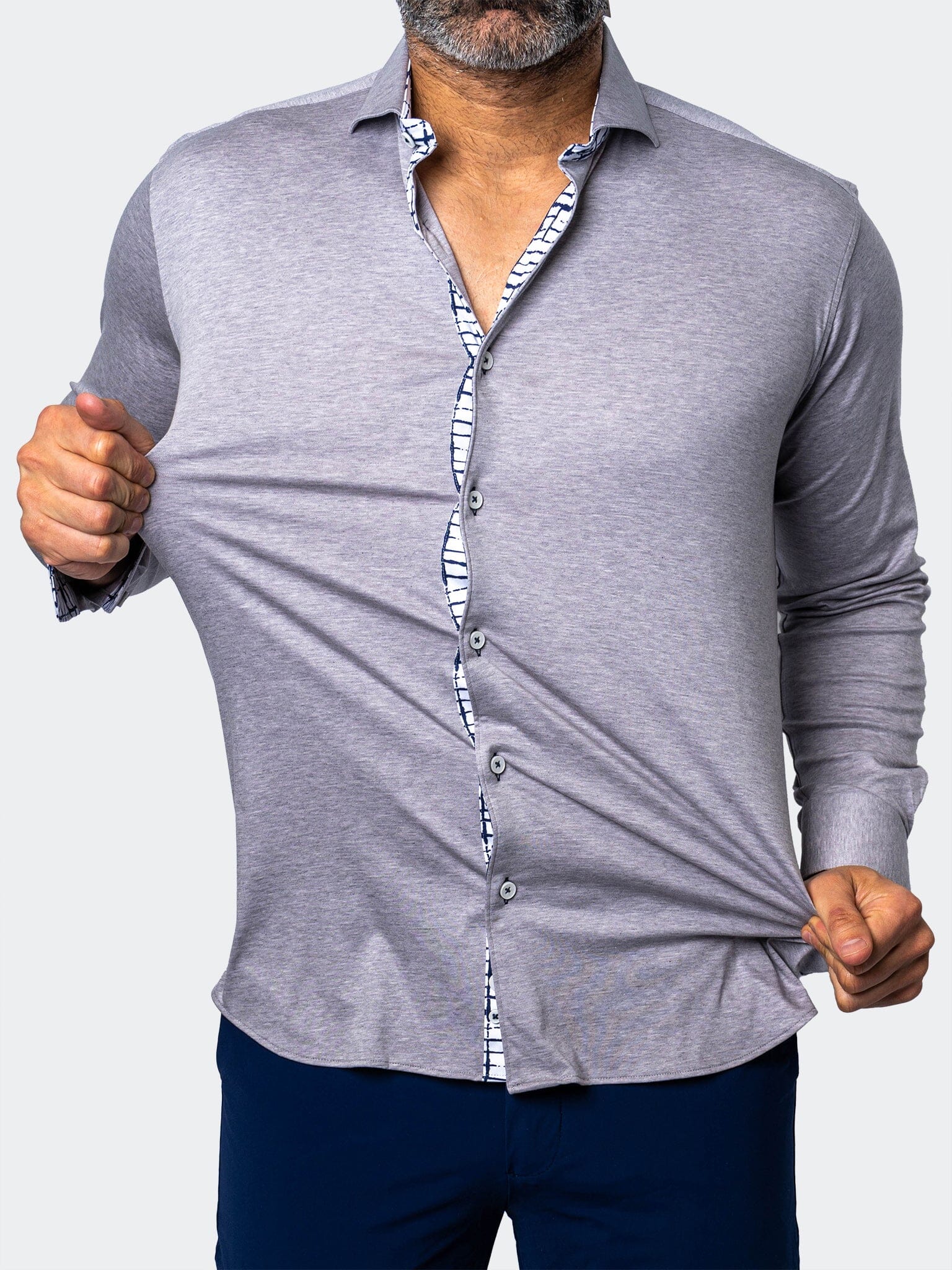 Eins StretchSolidMelange Grey