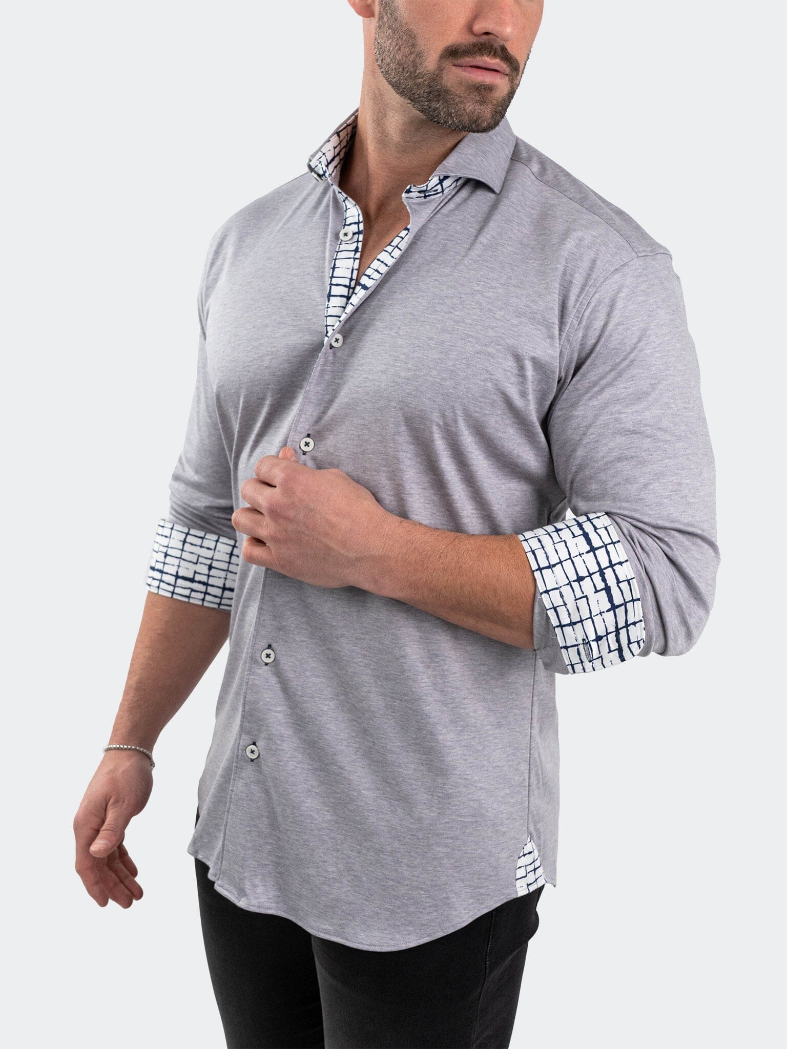 Eins StretchSolidMelange Grey
