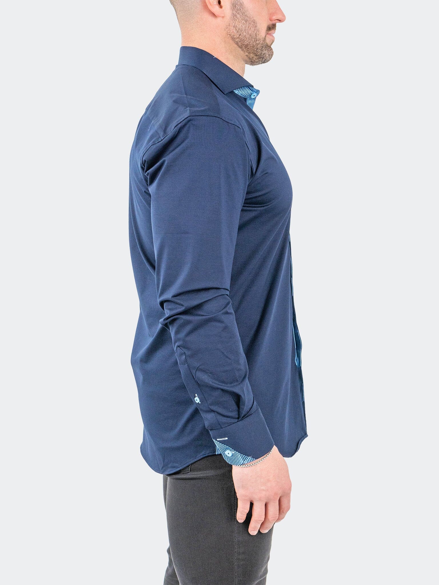 Eins StretchOptical Navy Shirt