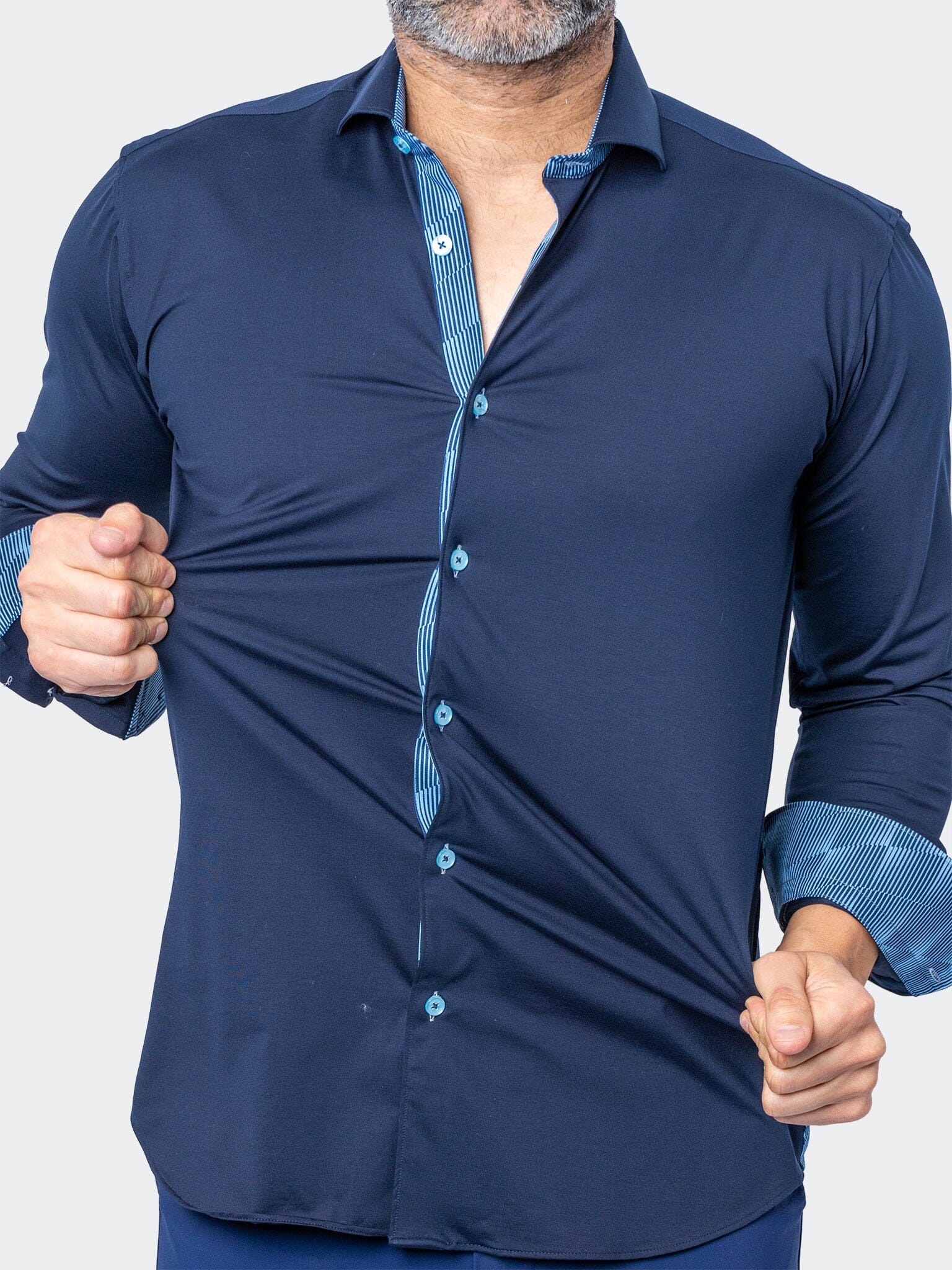 Eins StretchOptical Navy Shirt