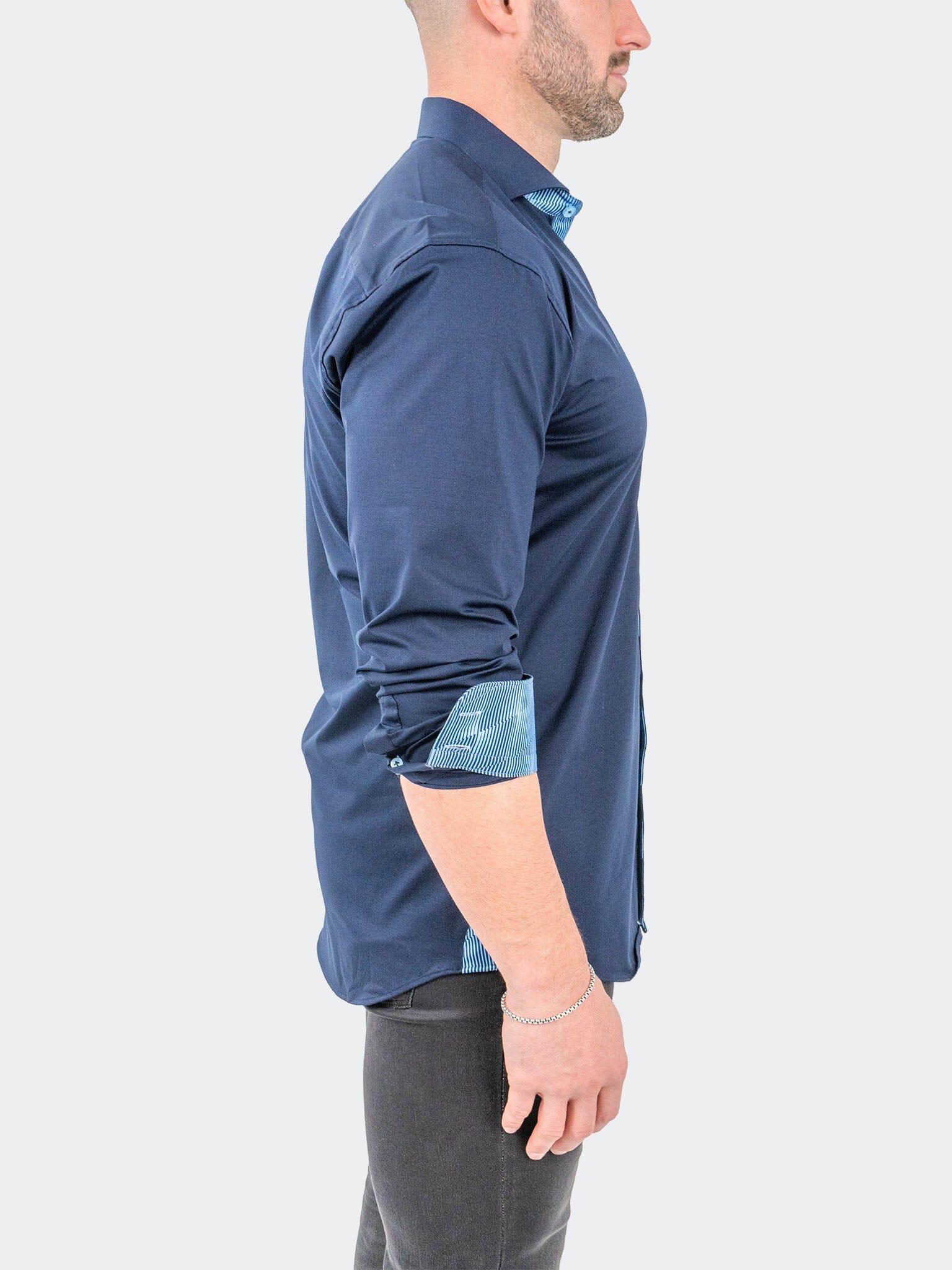 Eins StretchOptical Navy Shirt