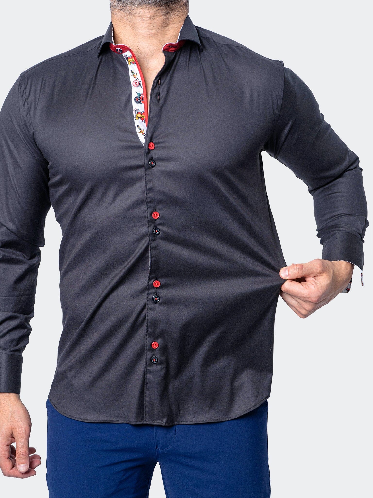 Eins StretchSolidRose Black
