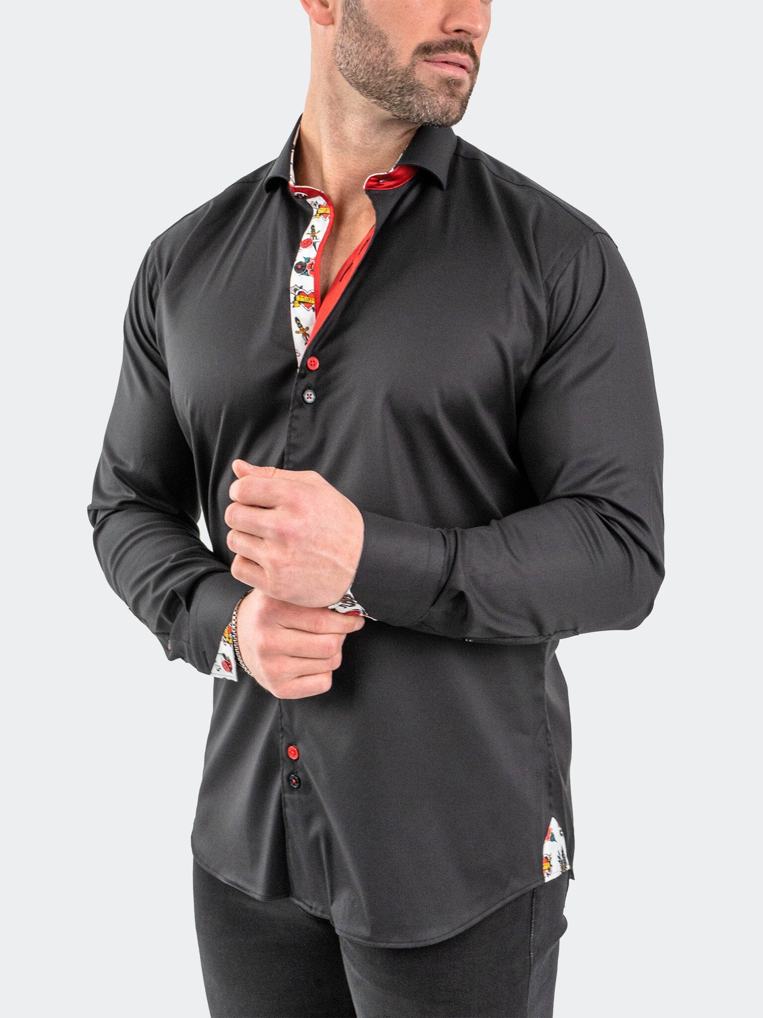 Eins StretchSolidRose Black