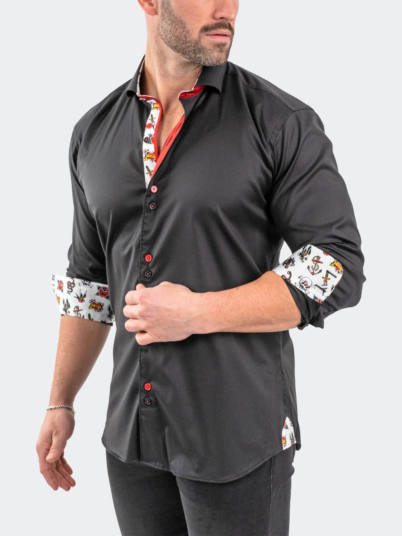 Eins StretchSolidRose Black