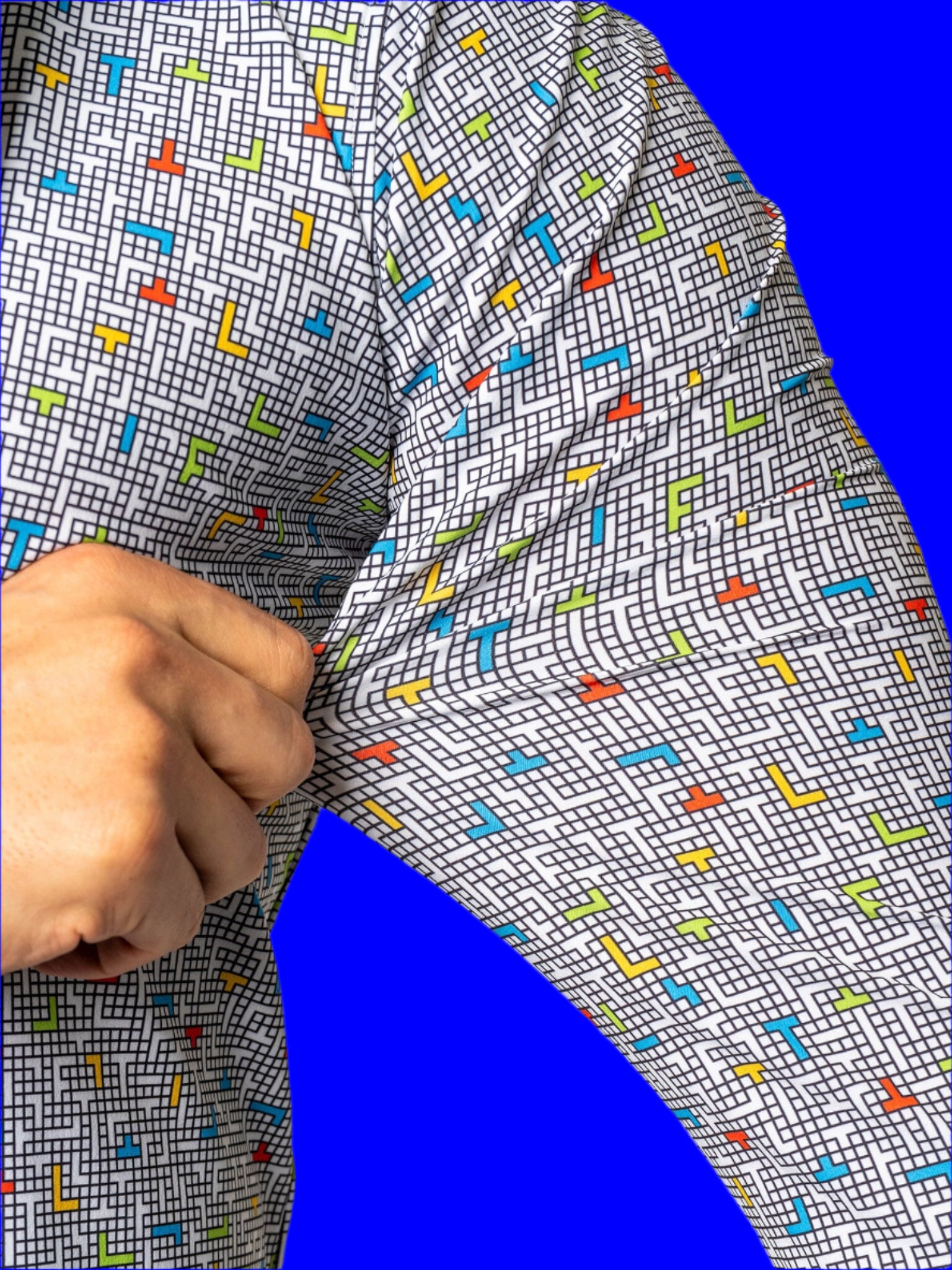 Eins StretchTetris White Shirt