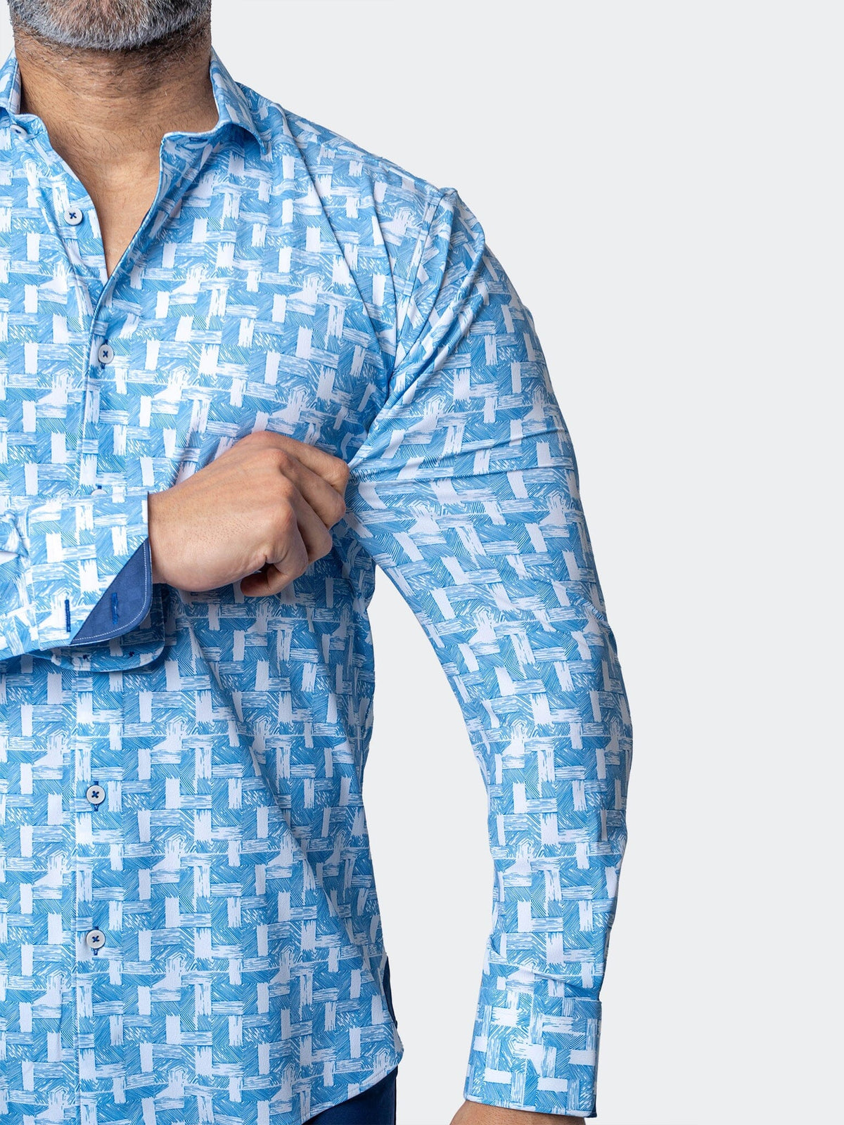 Eins StretchWoodWaves Blue