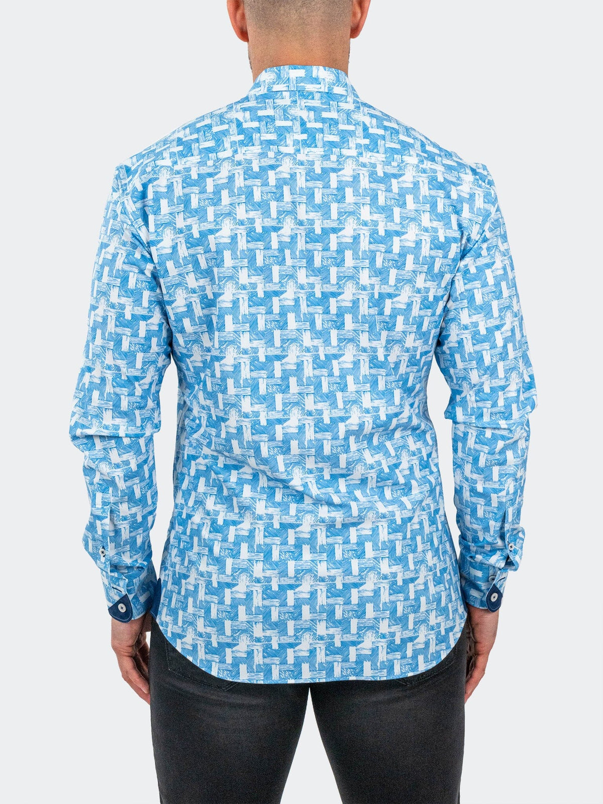 Eins StretchWoodWaves Blue