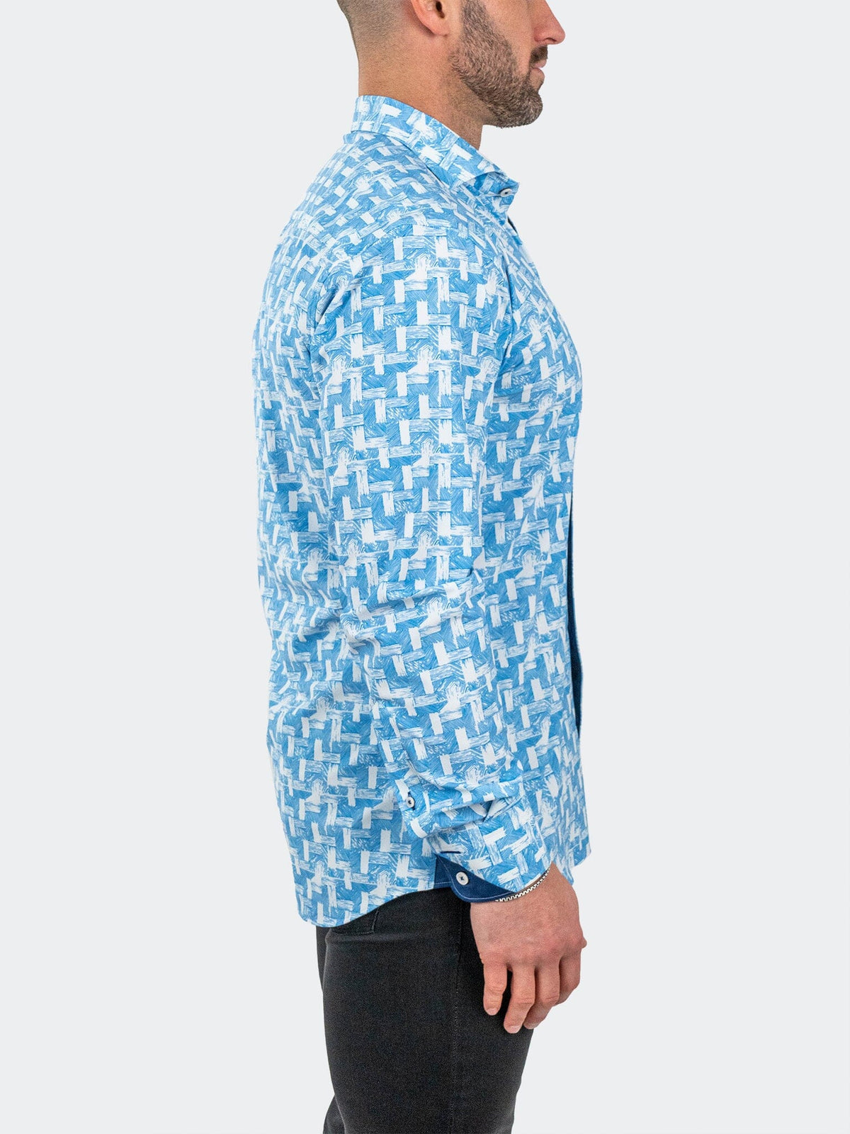 Eins StretchWoodWaves Blue