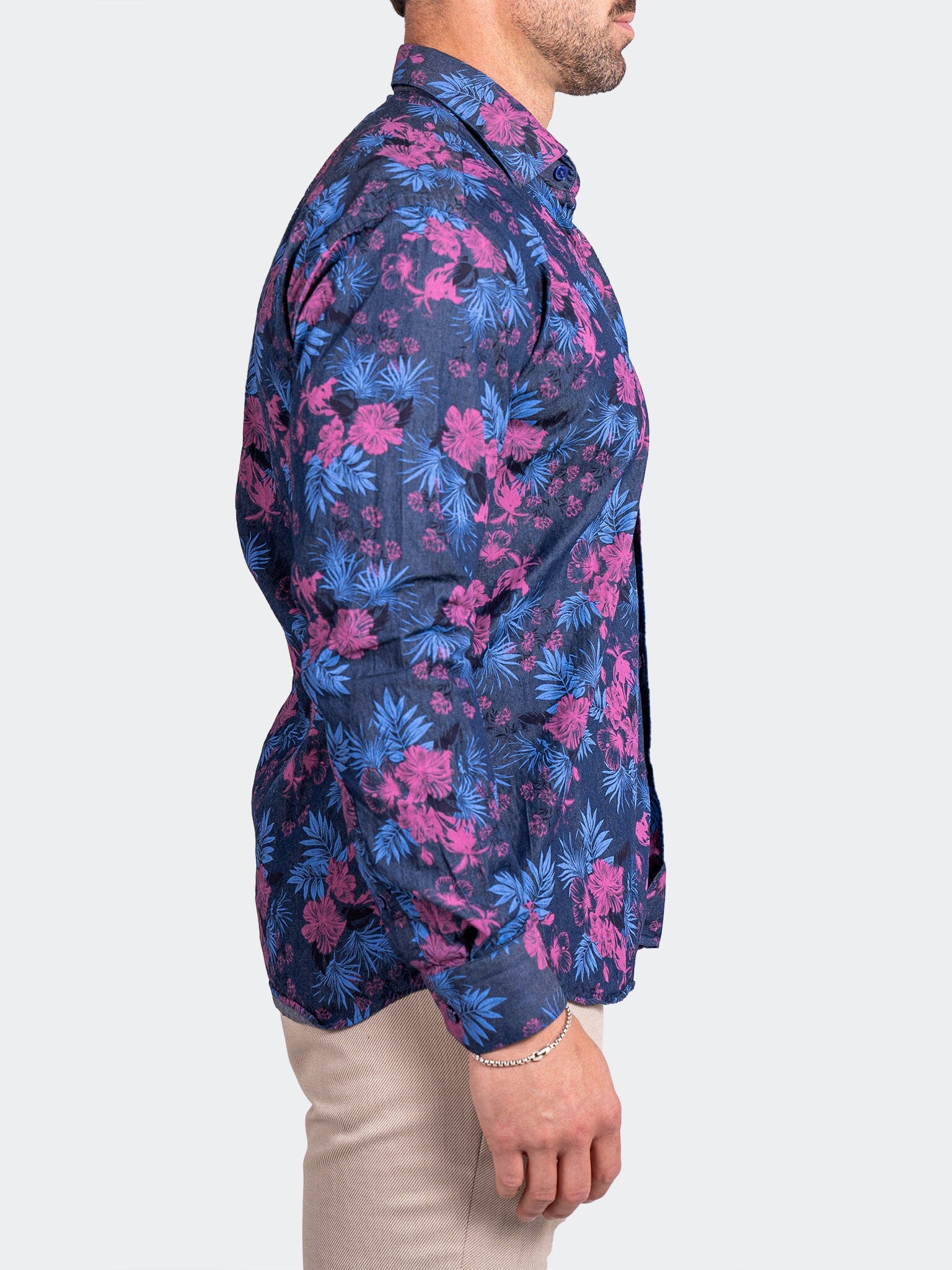 Engineered Tropical Blue Shirt