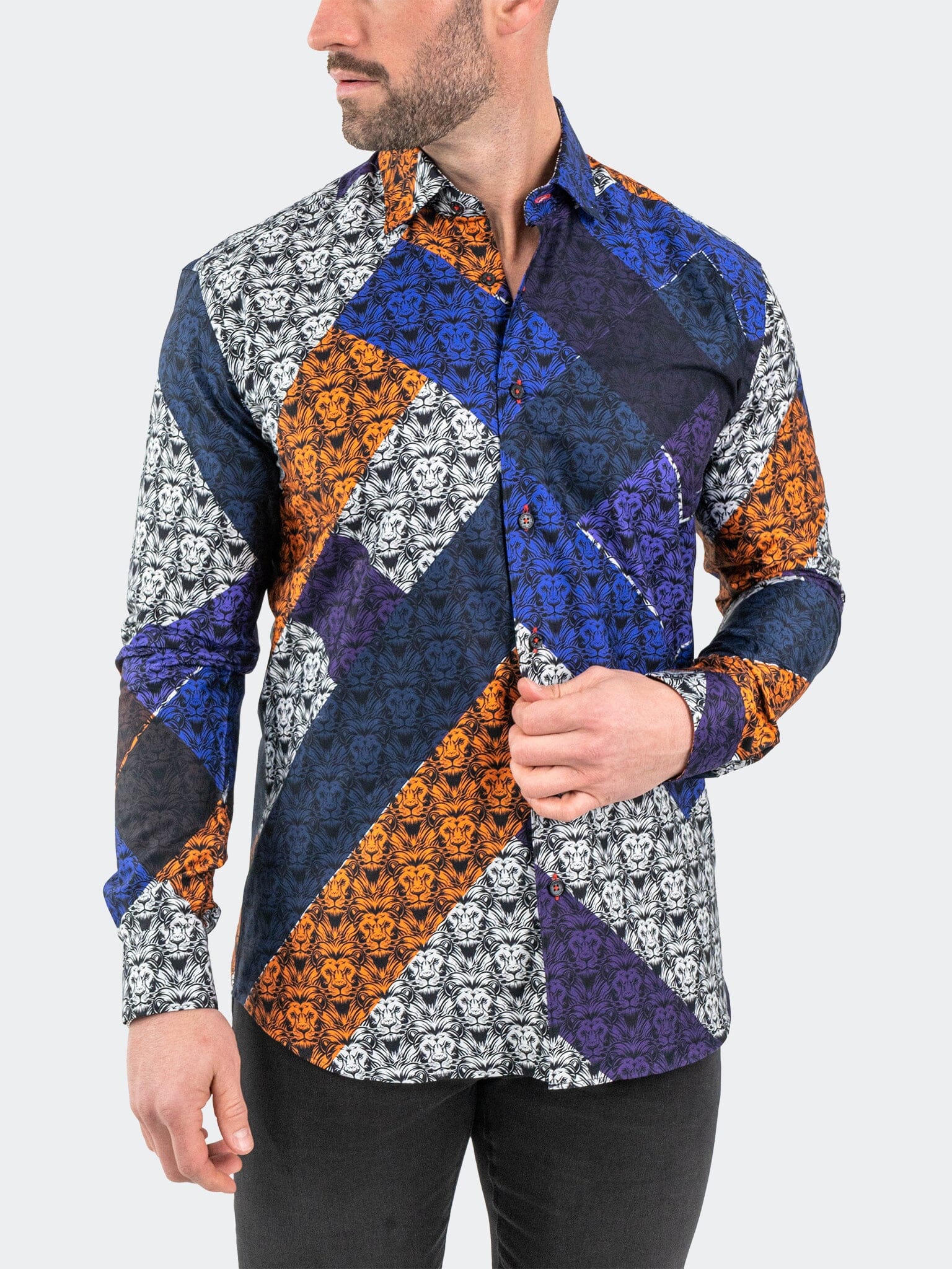 Fibonacci AfroLion Diagonal Shirt