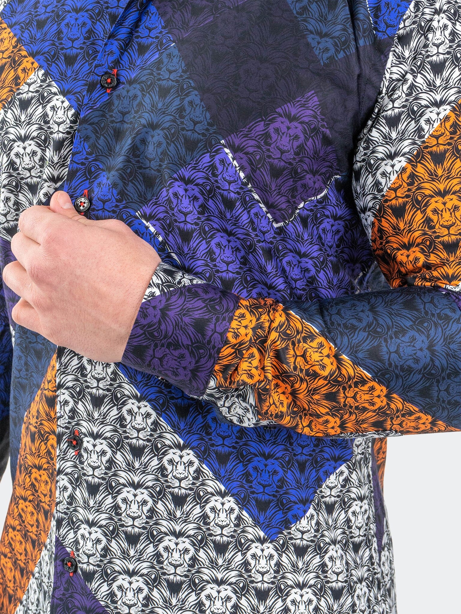Fibonacci AfroLion Diagonal Shirt