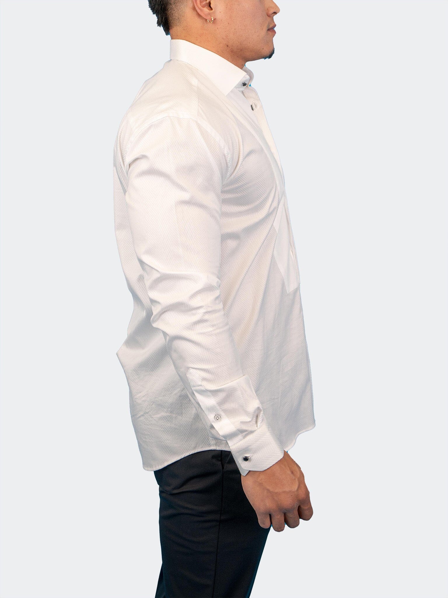 Fibonacci AngledLines White Shirt