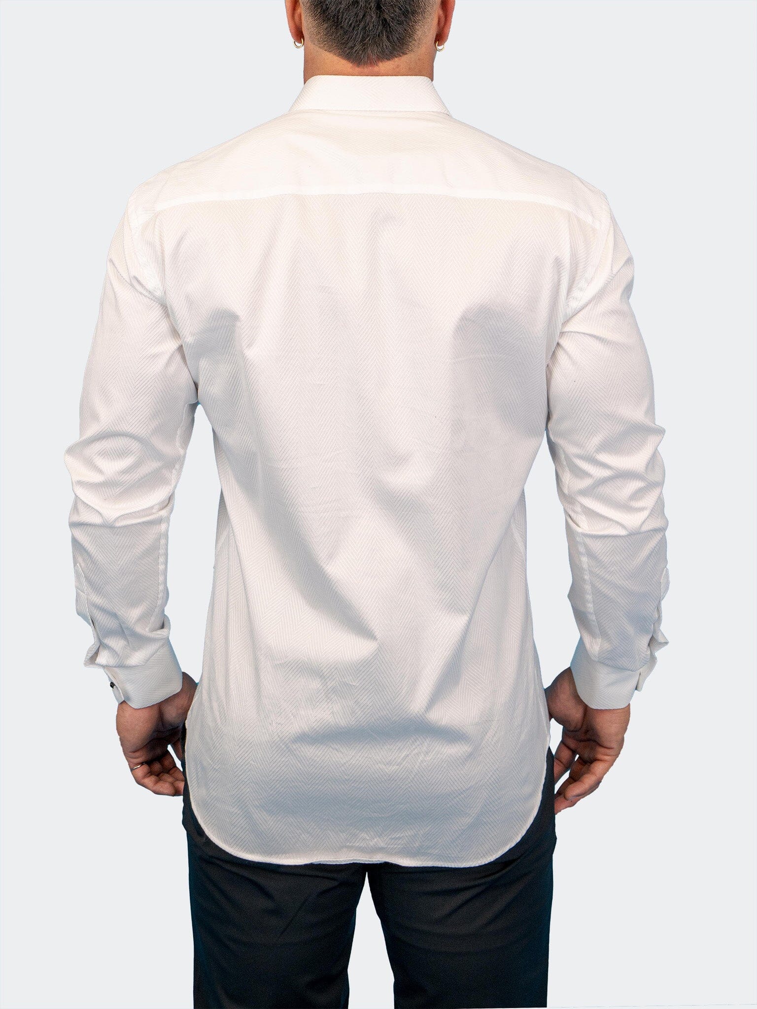Fibonacci AngledLines White Shirt