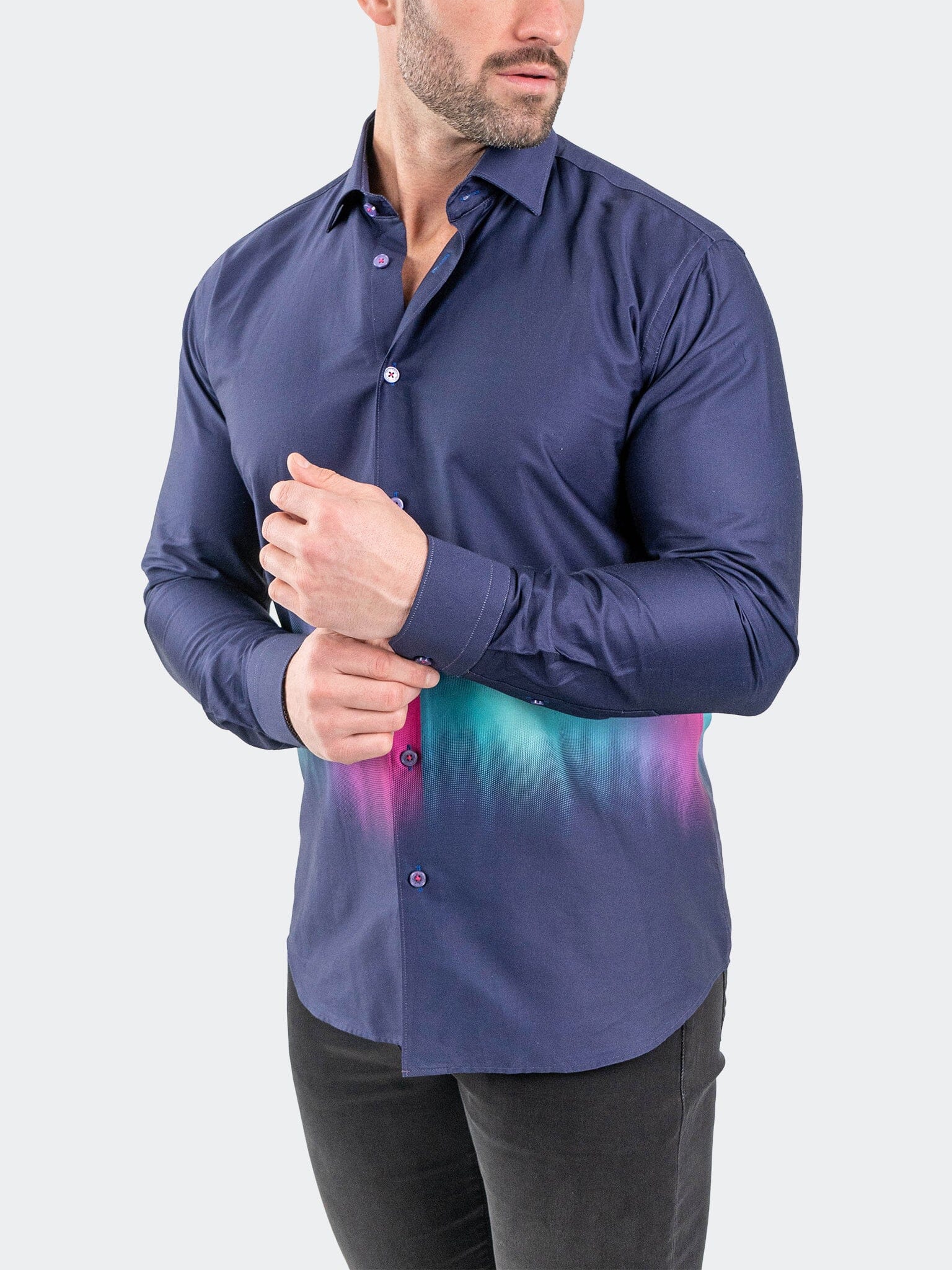 Fibonacci Aurora Purple Shirt