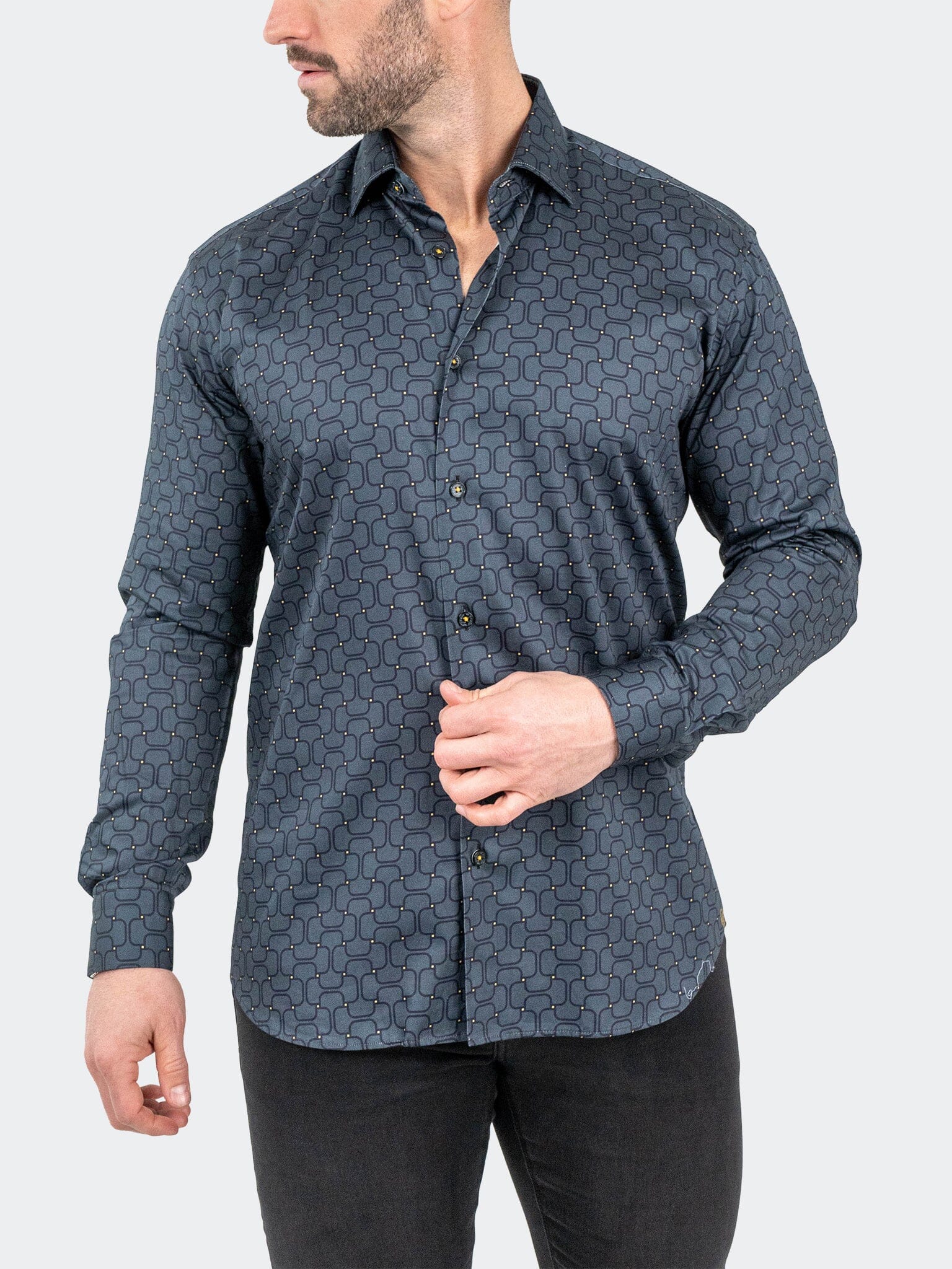 Battleship Grey Dress Shirt