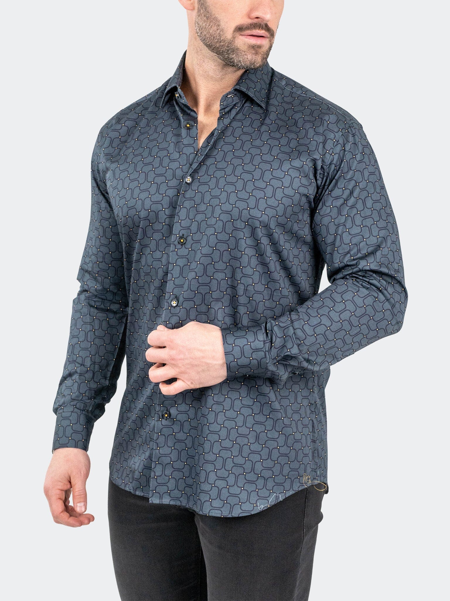Battleship Grey Dress Shirt