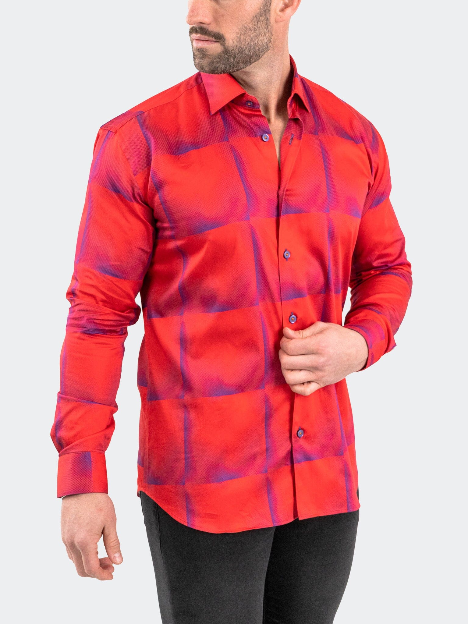 Fibonacci BlueTiles Red Shirt