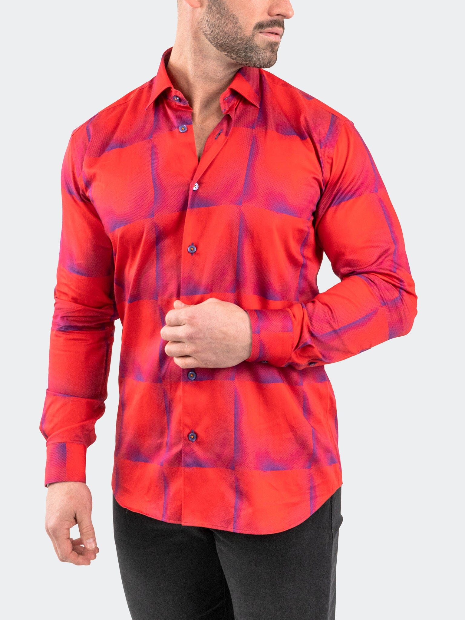Fibonacci BlueTiles Red Shirt