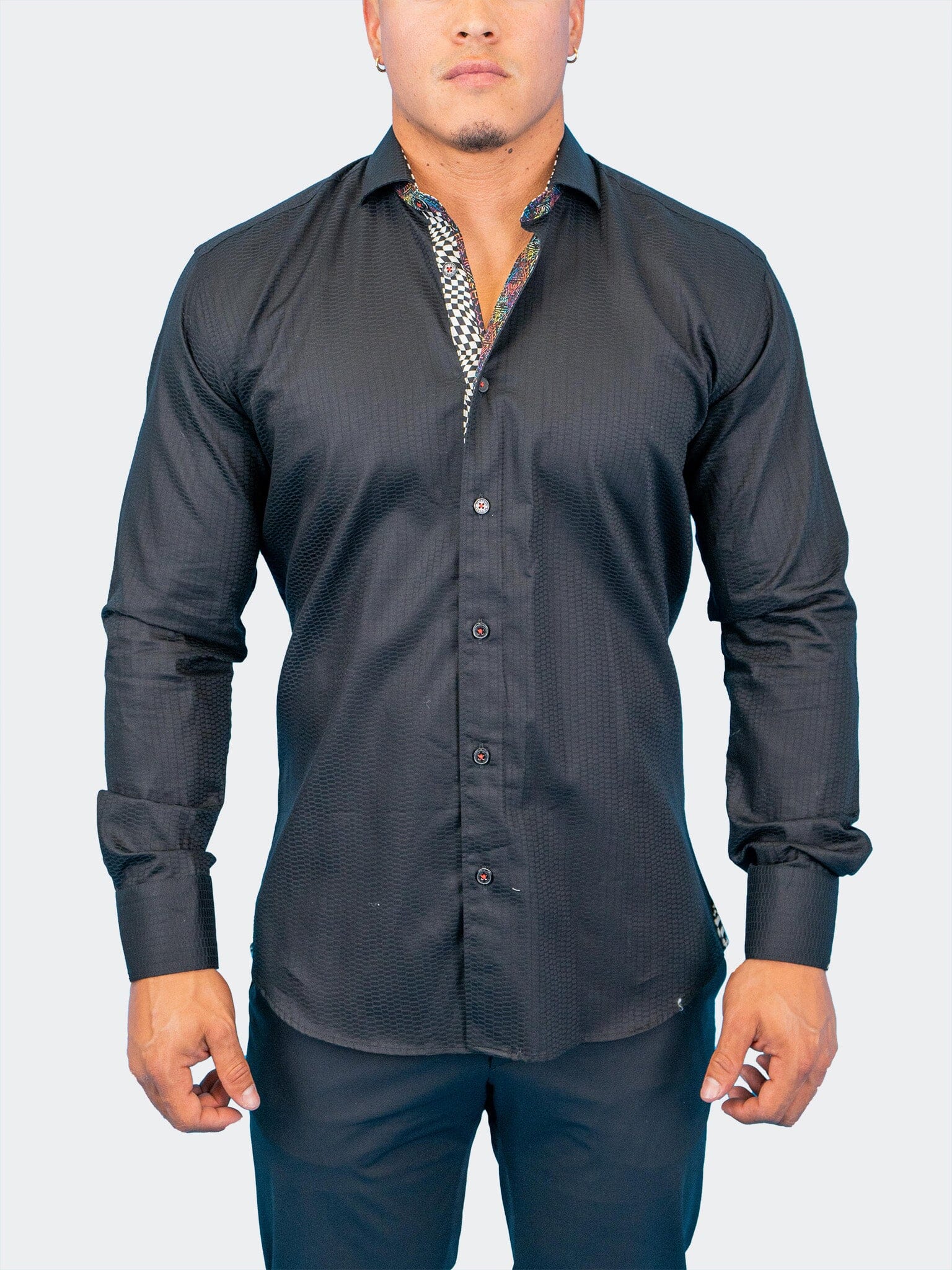 Eins Check BLK