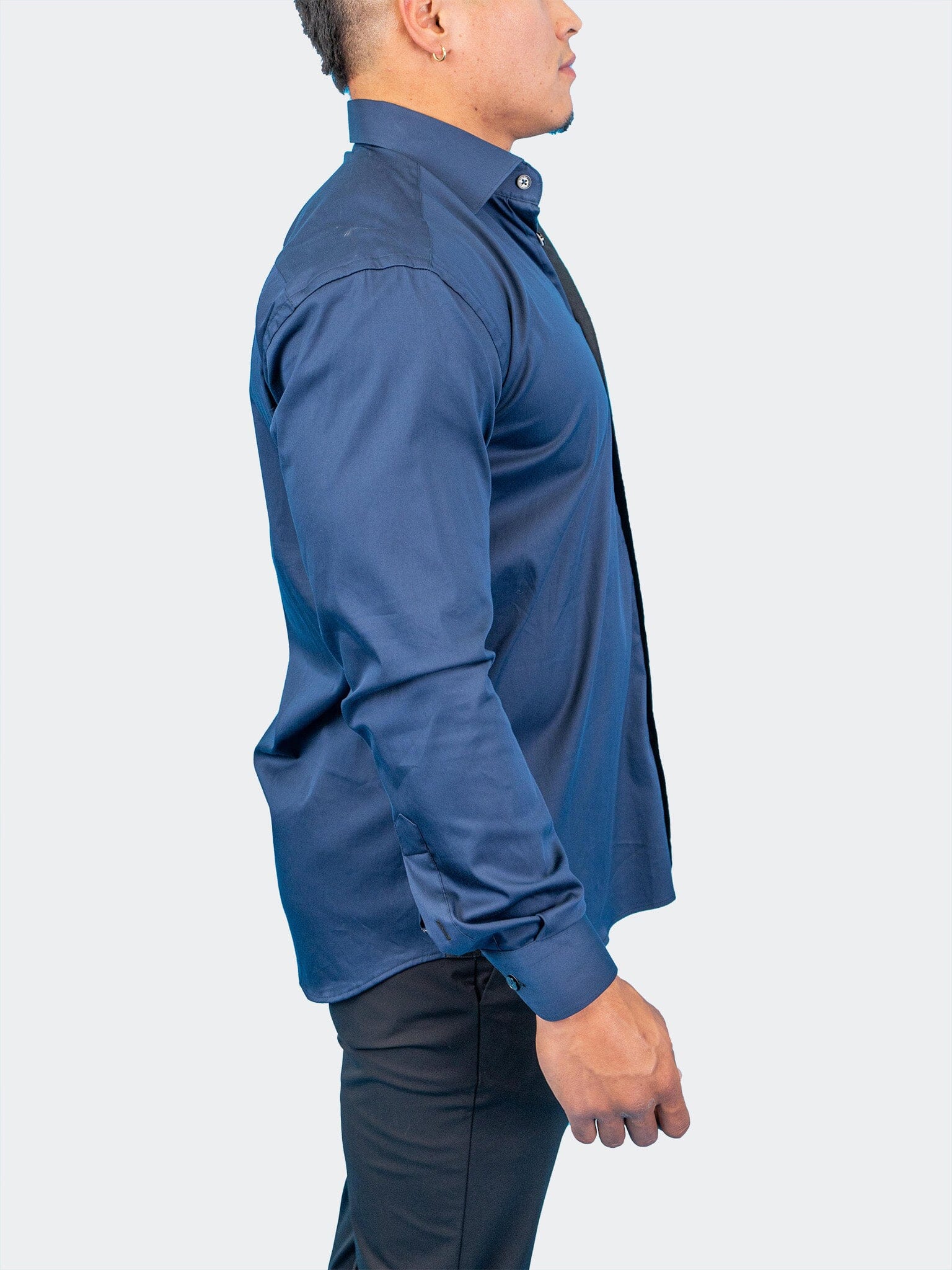 Fibonacci Dark Denim Blue Shirt