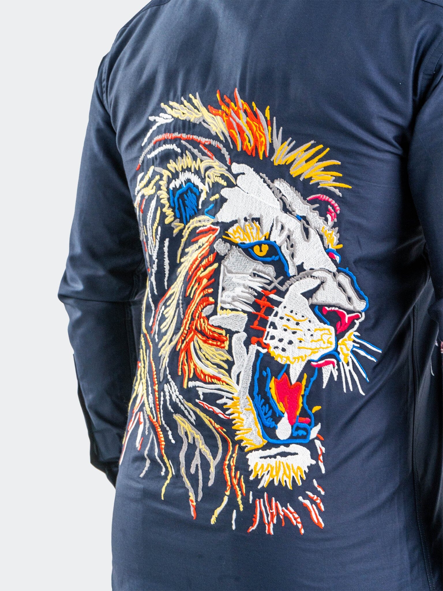 Fibonacci EmbroLion Navy Shirt