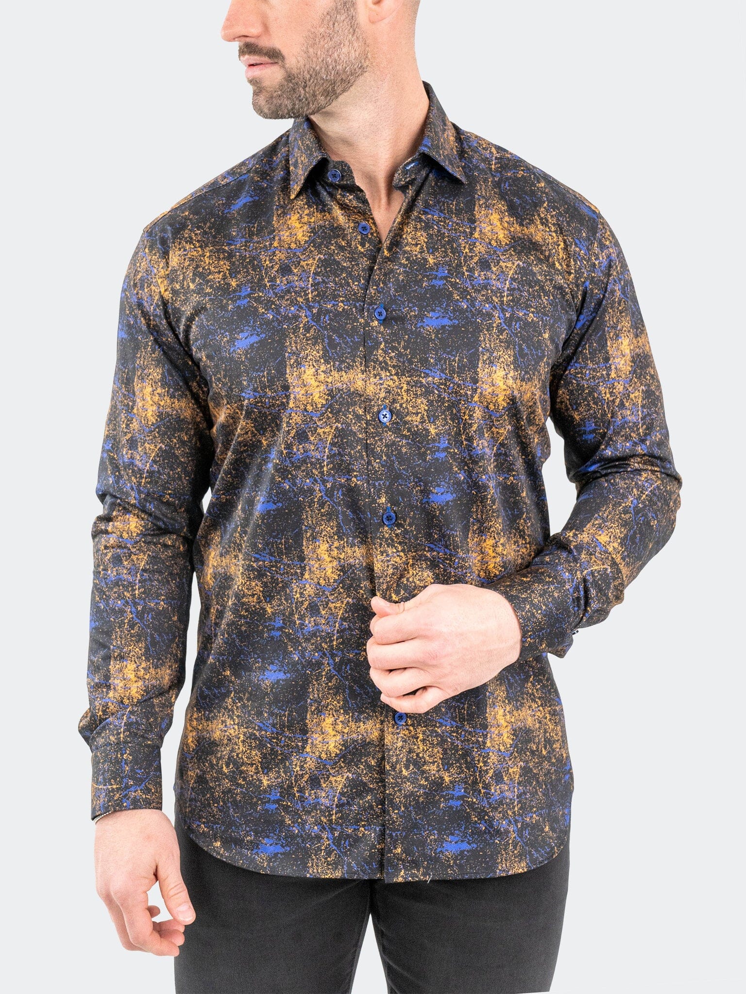 Fibonacci GalaxySplash Black Shirt