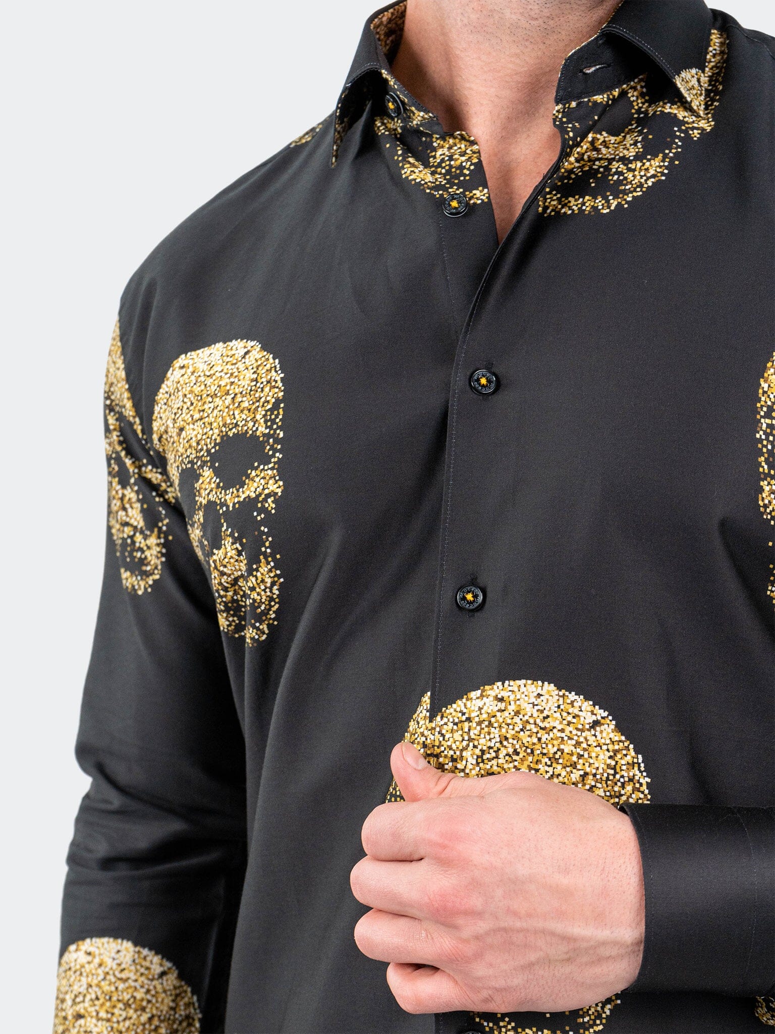 Fibonacci GoldenSkull Black Shirt