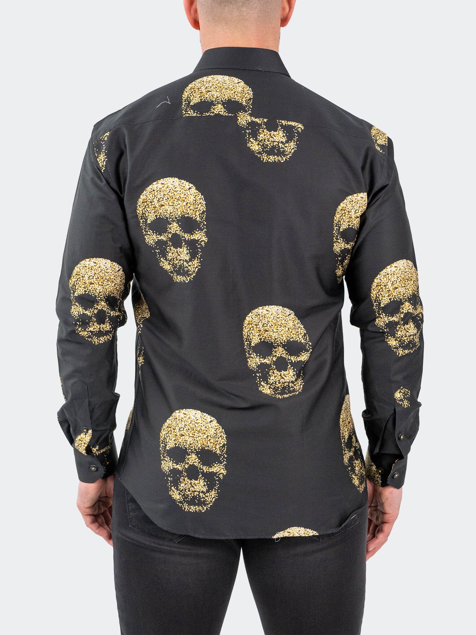 Fibonacci GoldenSkull Black Shirt