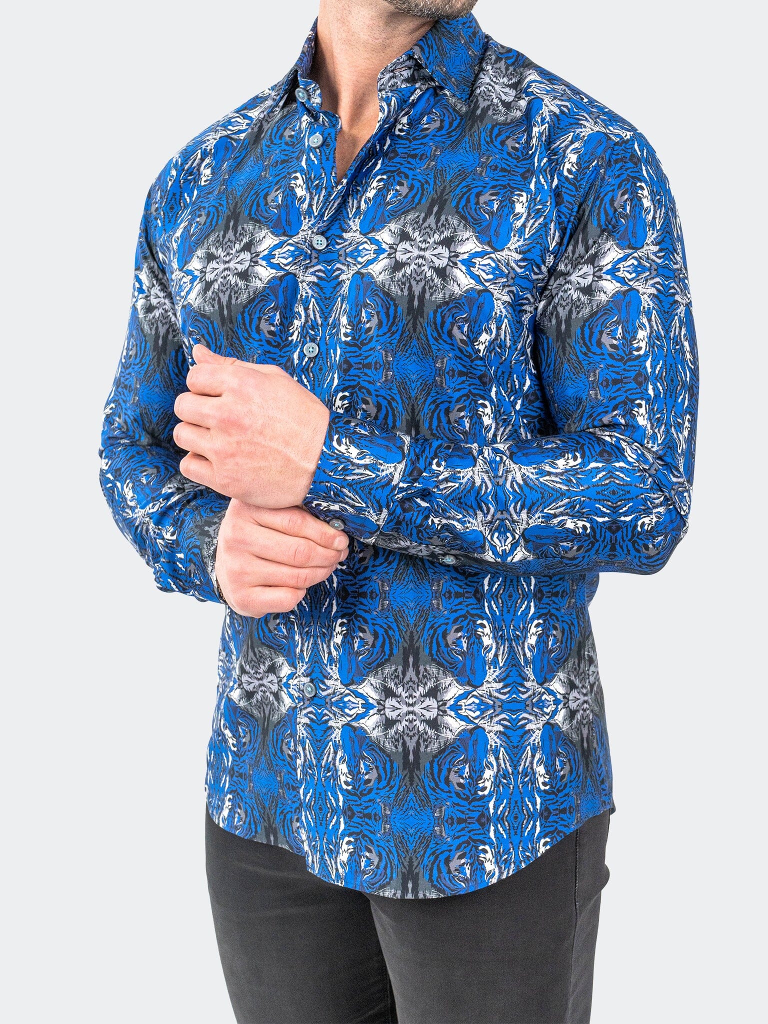 Fibonacci HiddenTiger Blue Shirt