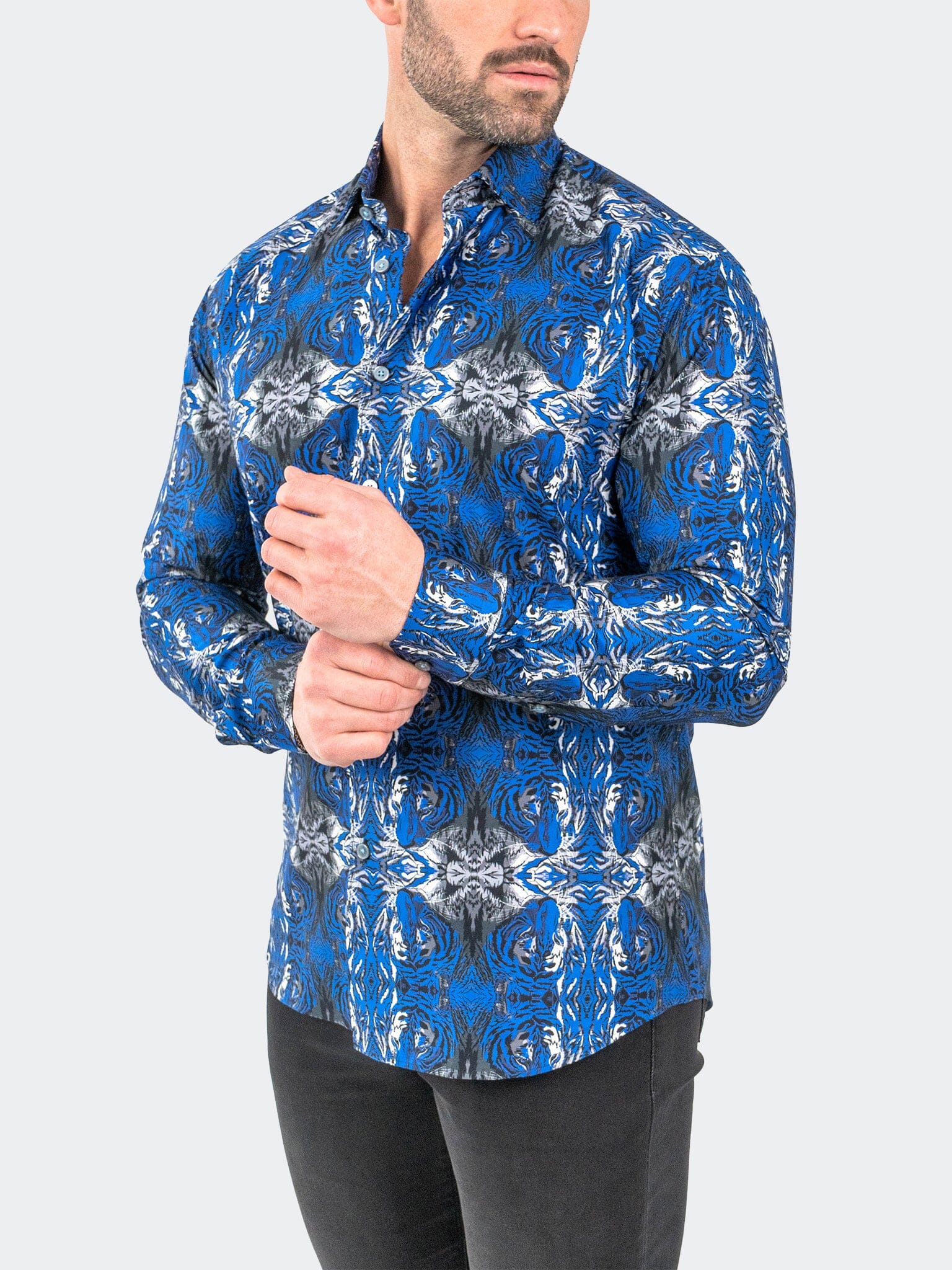 Fibonacci HiddenTiger Blue Shirt