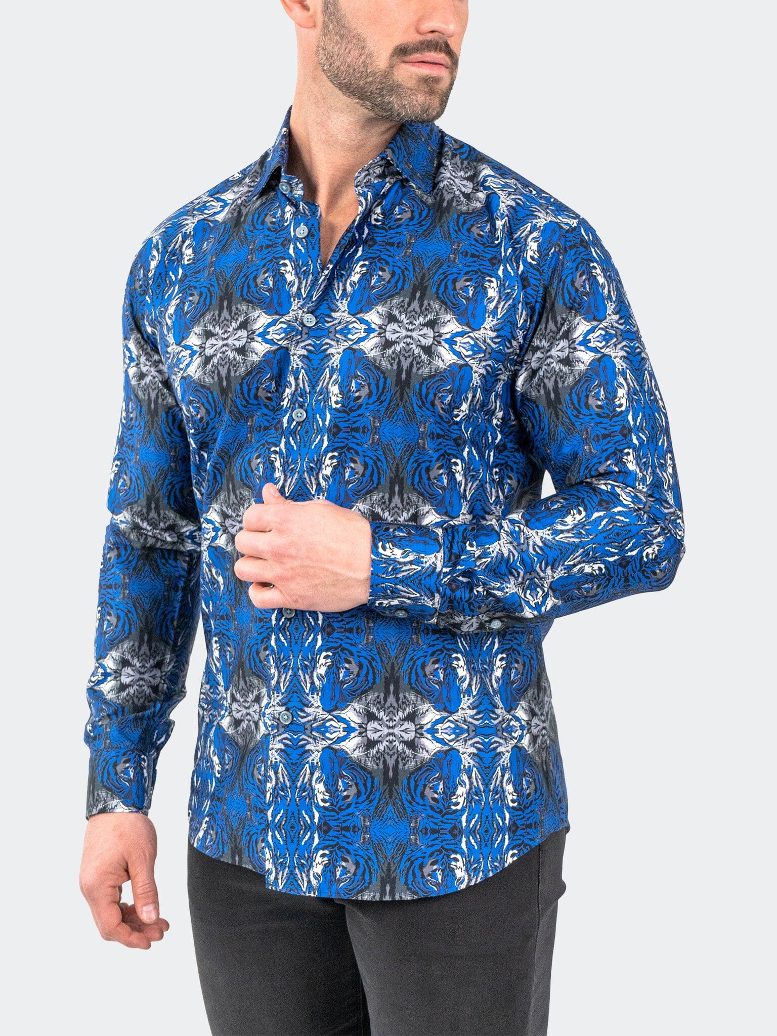 Fibonacci HiddenTiger Blue Shirt