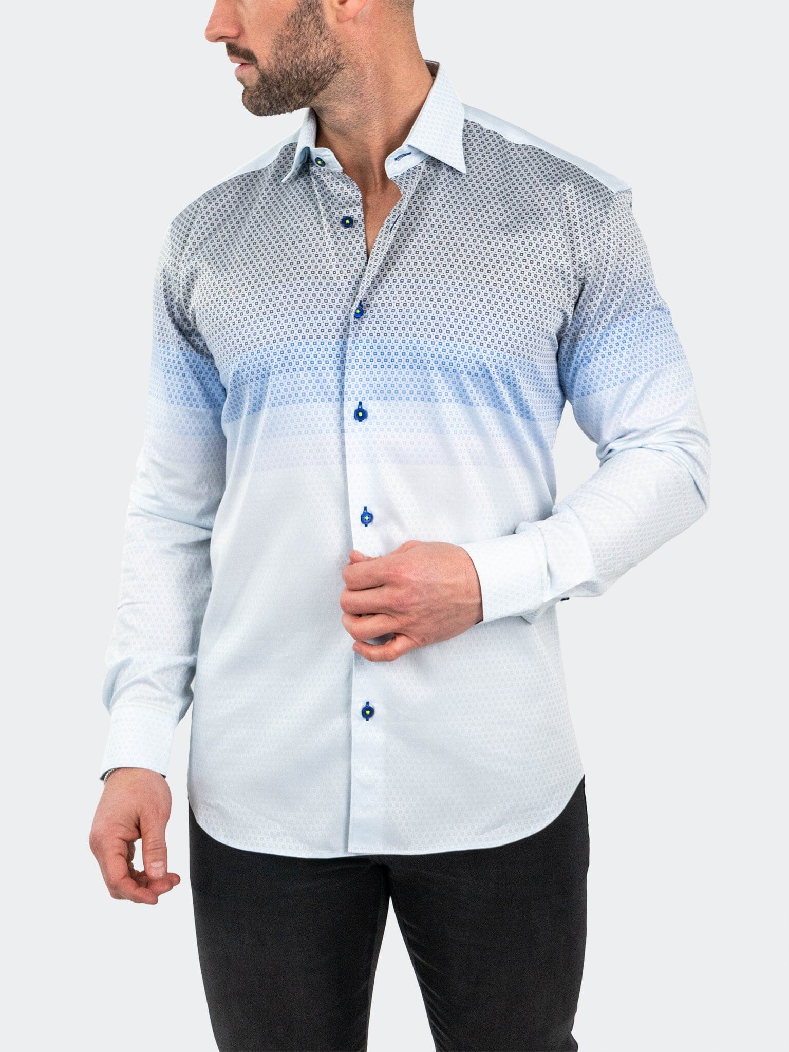 Fibonacci JacqDegrade Blue Shirt