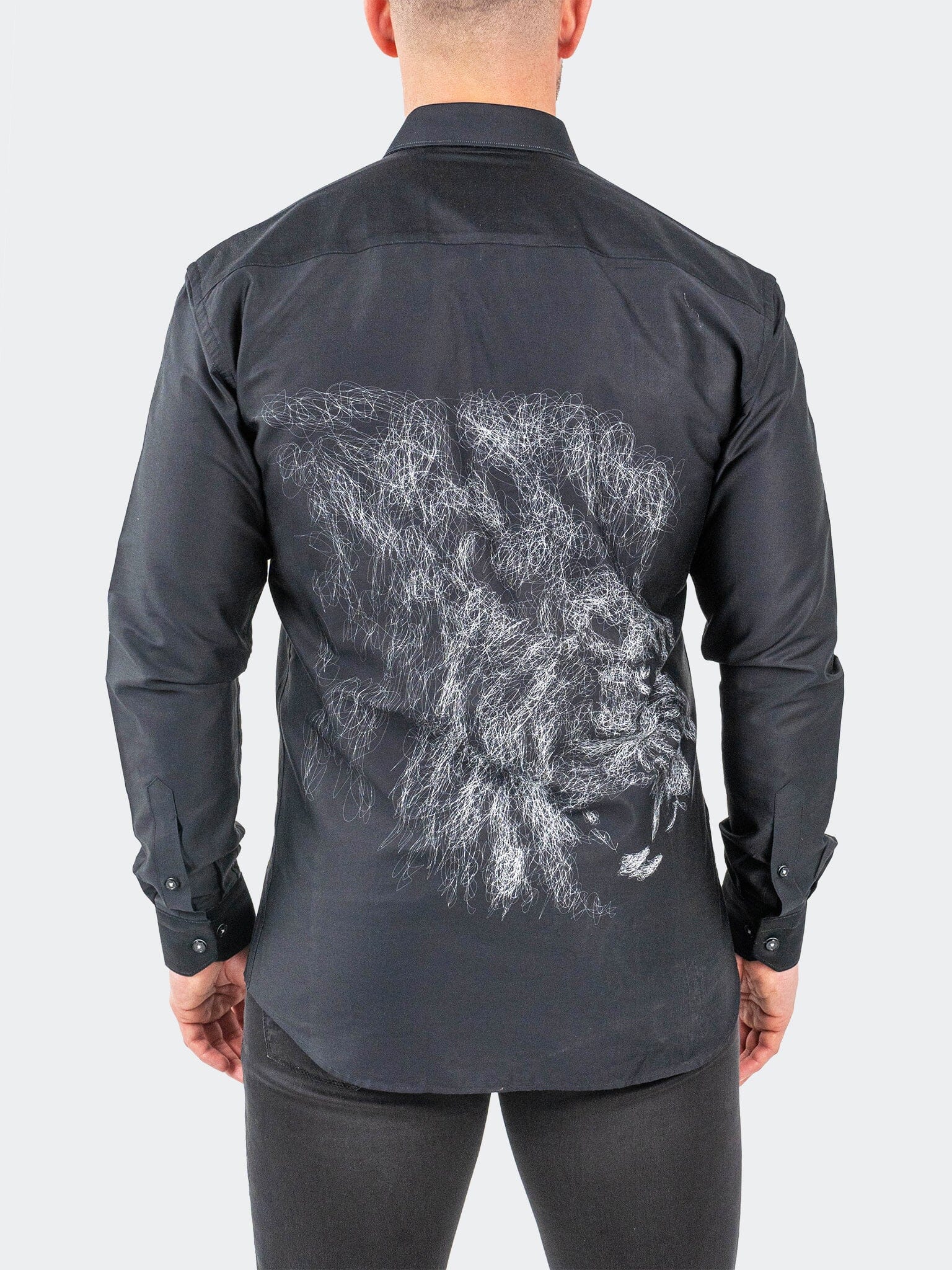 Fibonacci LionChalk Black Shirt