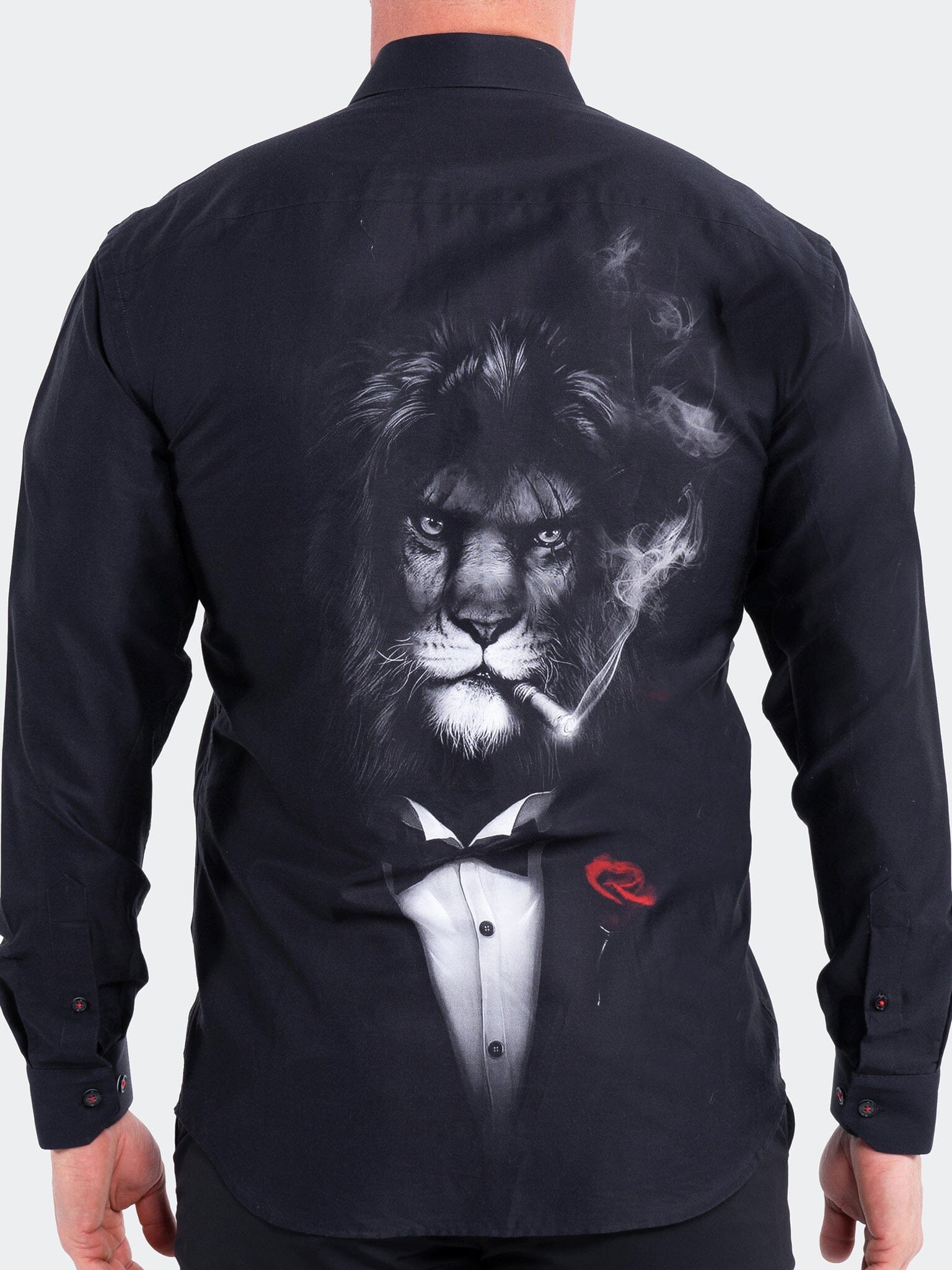 Perm Fibonacci Lion Smoke Black Shirt