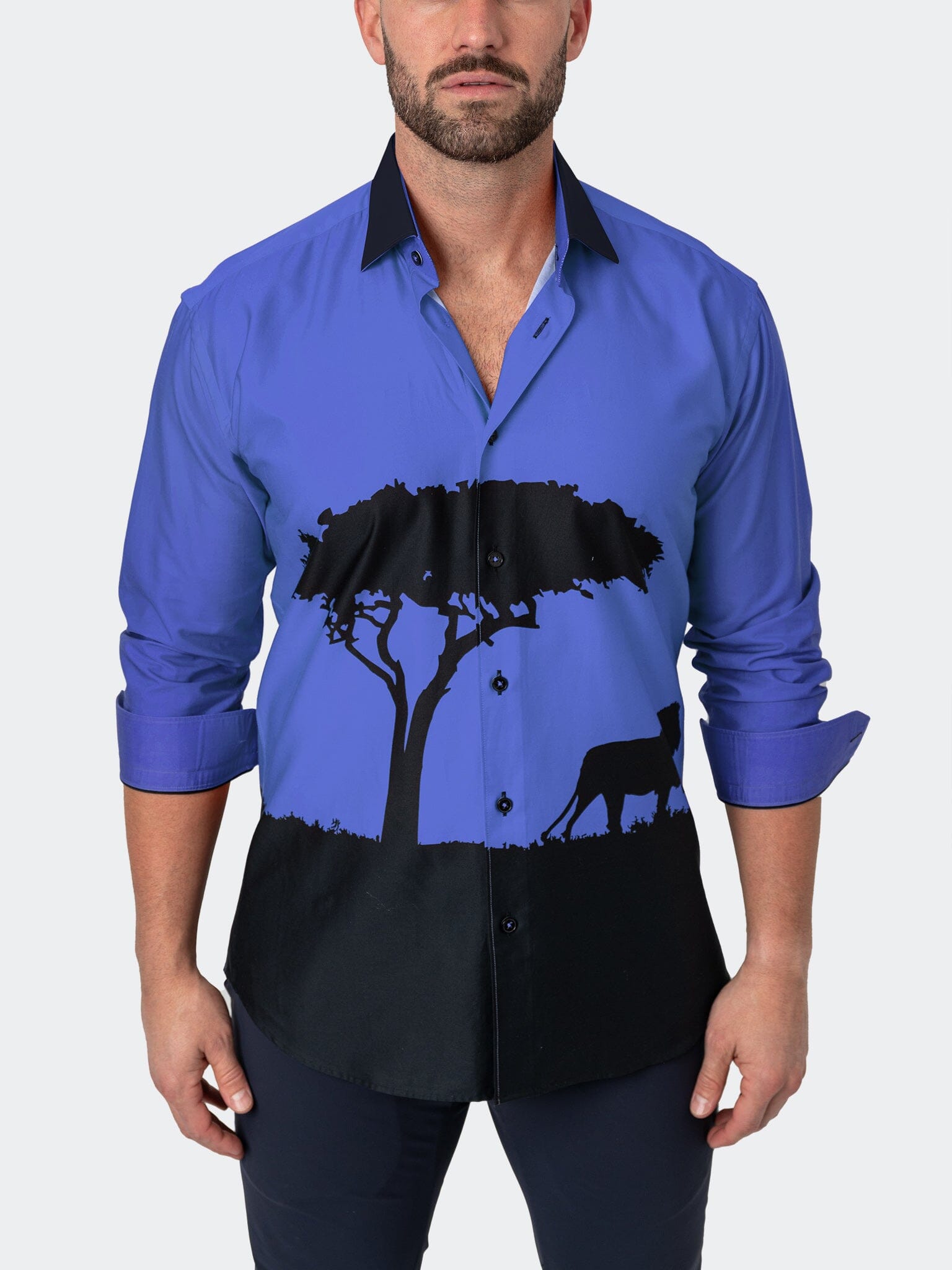 Fibonacci Mufasa Blue Shirt
