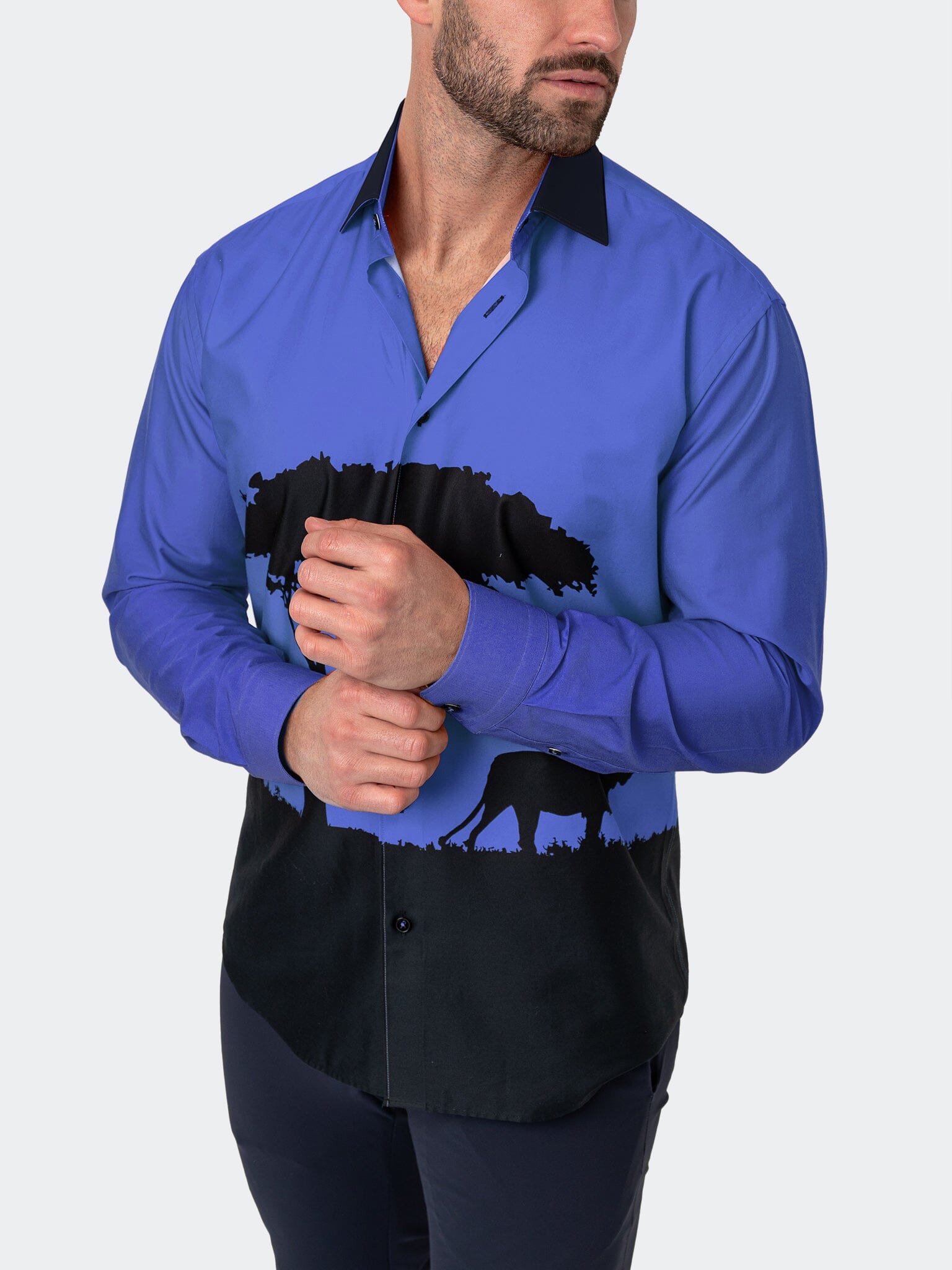 Fibonacci Mufasa Blue Shirt