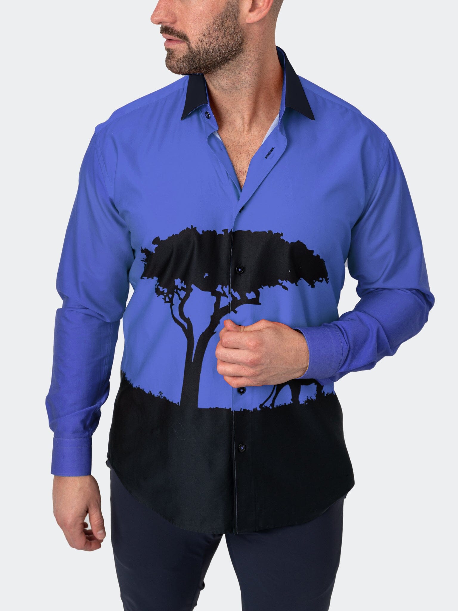 Fibonacci Mufasa Blue Shirt