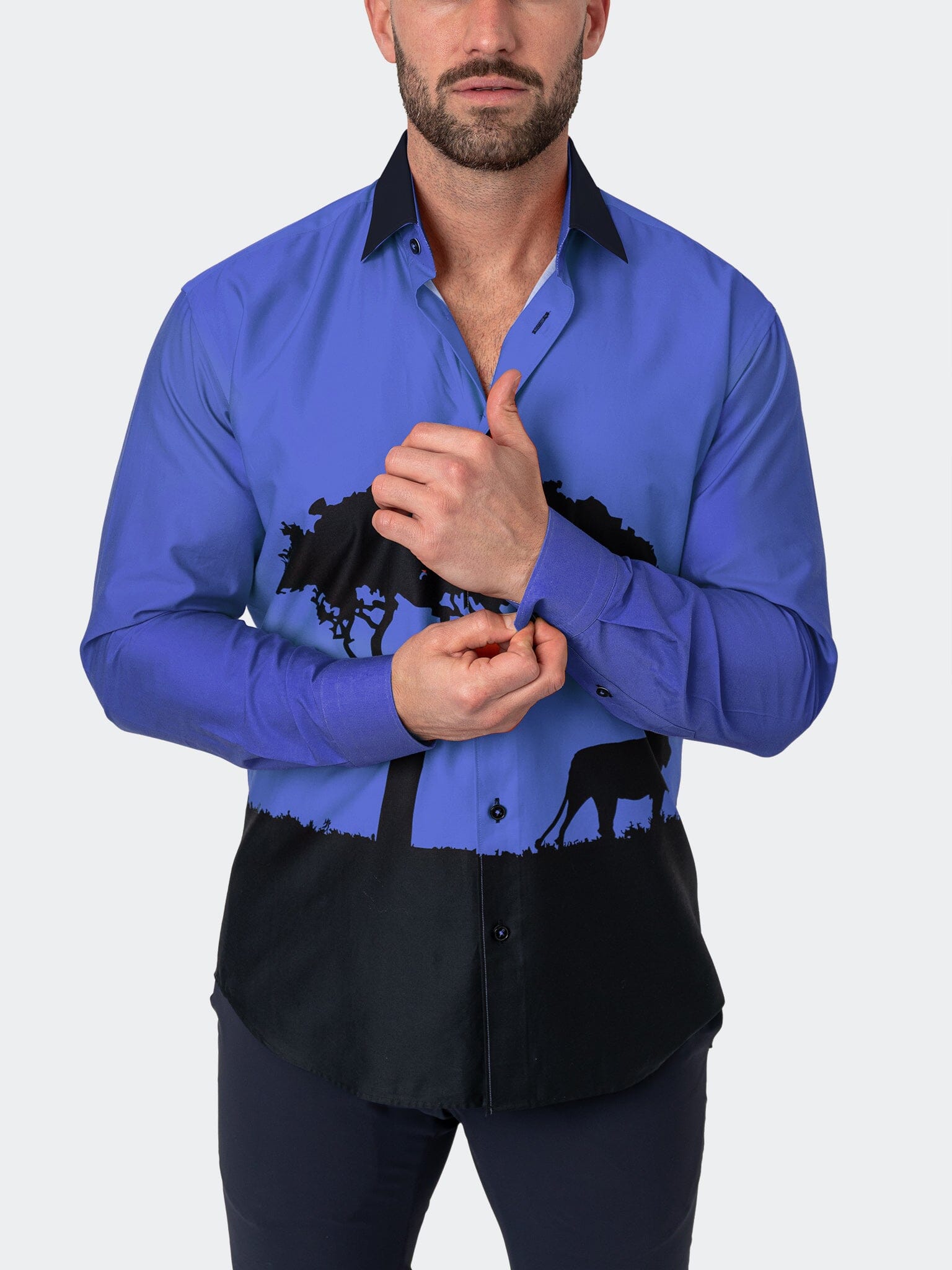 Fibonacci Mufasa Blue Shirt