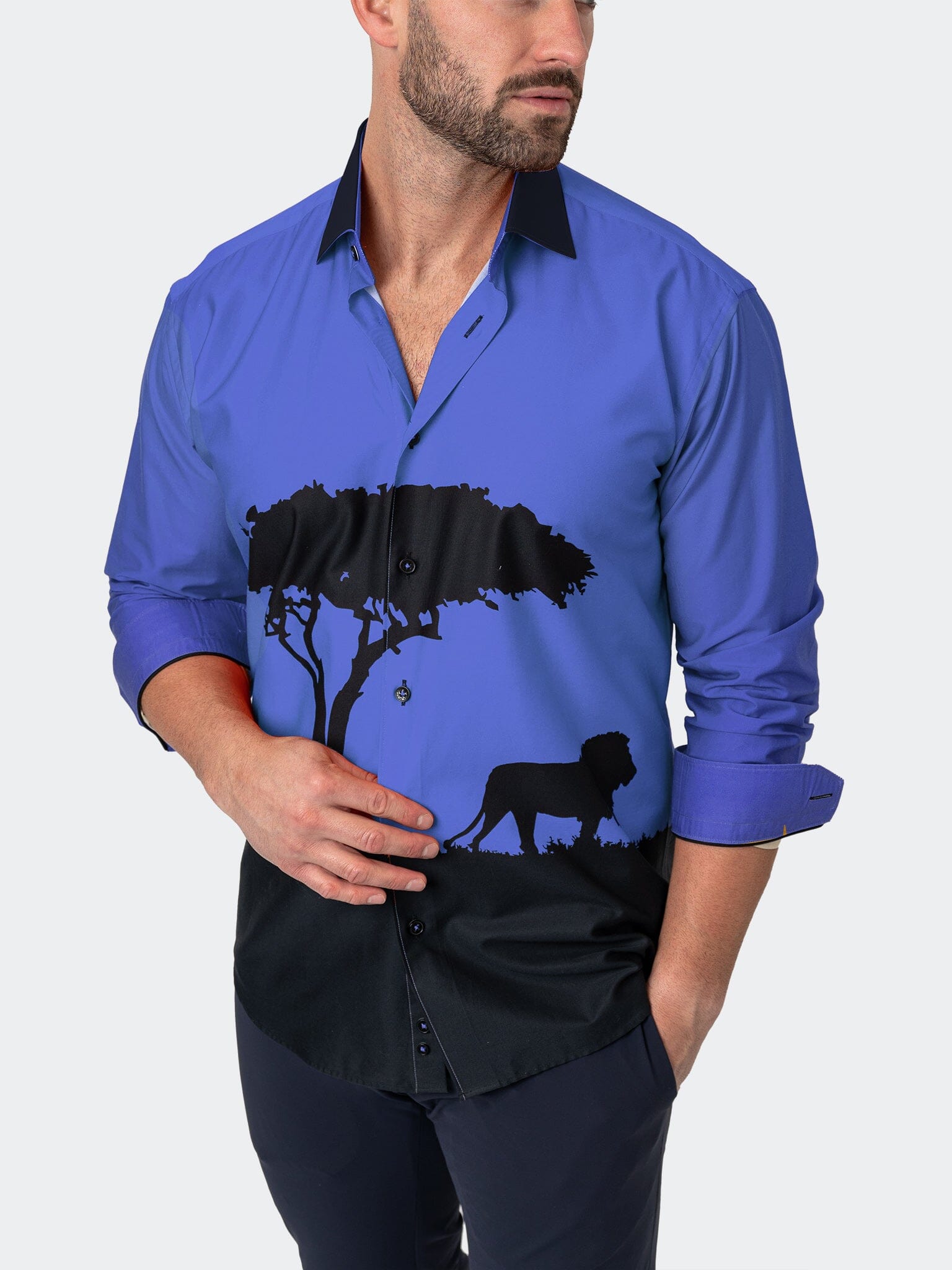 Fibonacci Mufasa Blue Shirt
