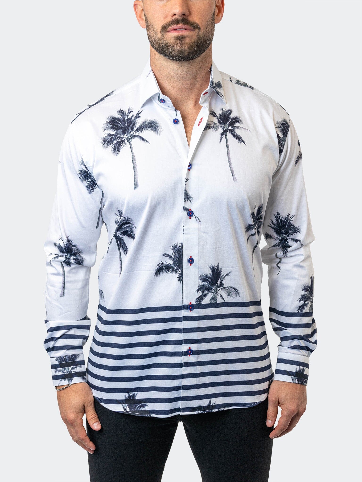 Fibonacci NuitPalm White Shirt