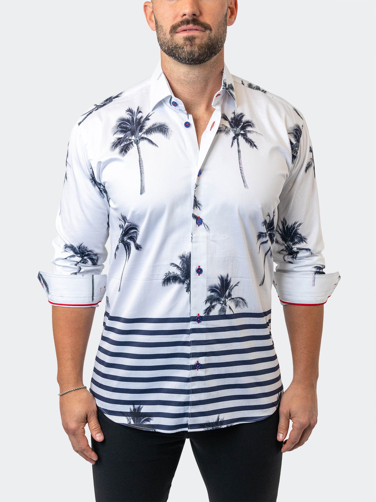 Fibonacci NuitPalm White Shirt