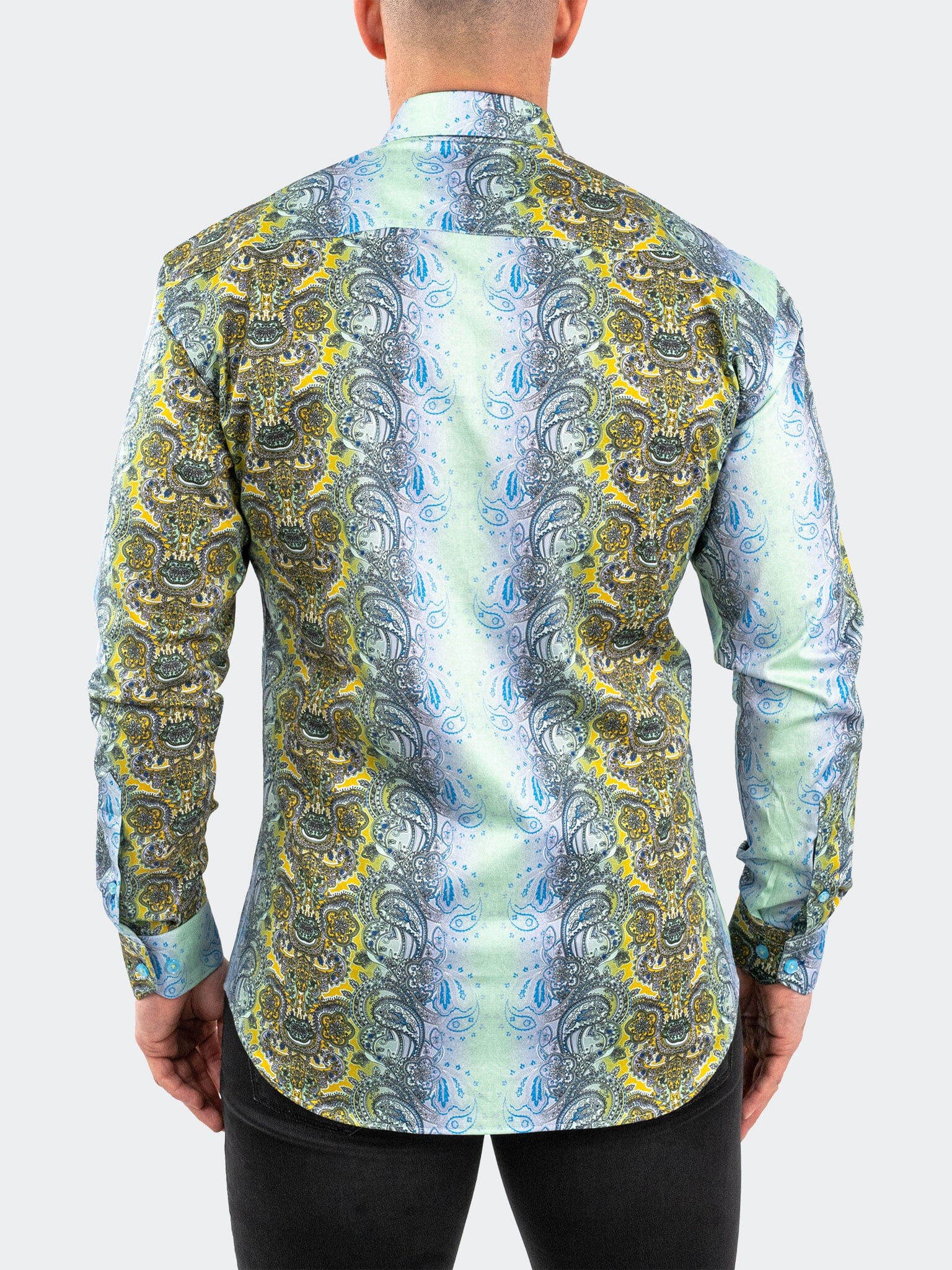 Fibonacci PaisleyLuxe Green Shirt