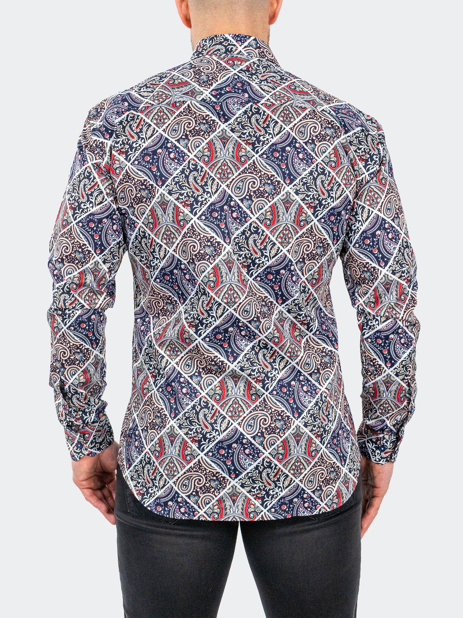 Fibonacci PaisleyTiles White